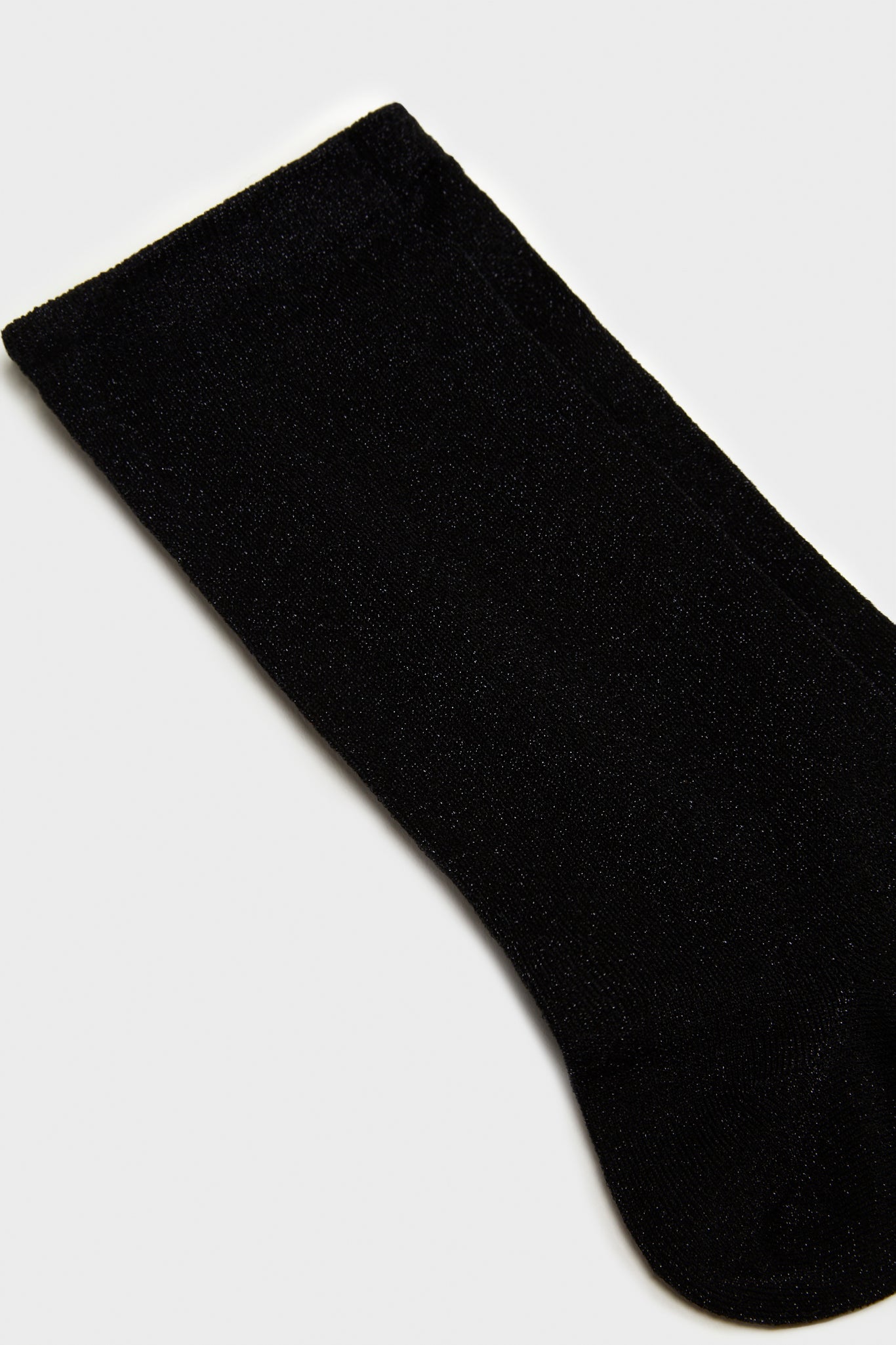 Black smooth glitter socks_3