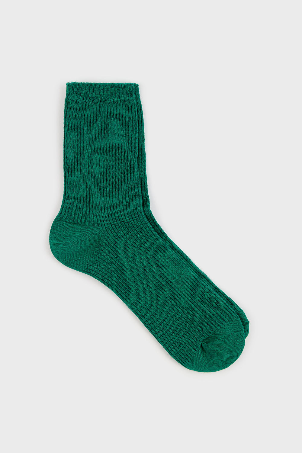 Blue green classic ribbed long socks_1