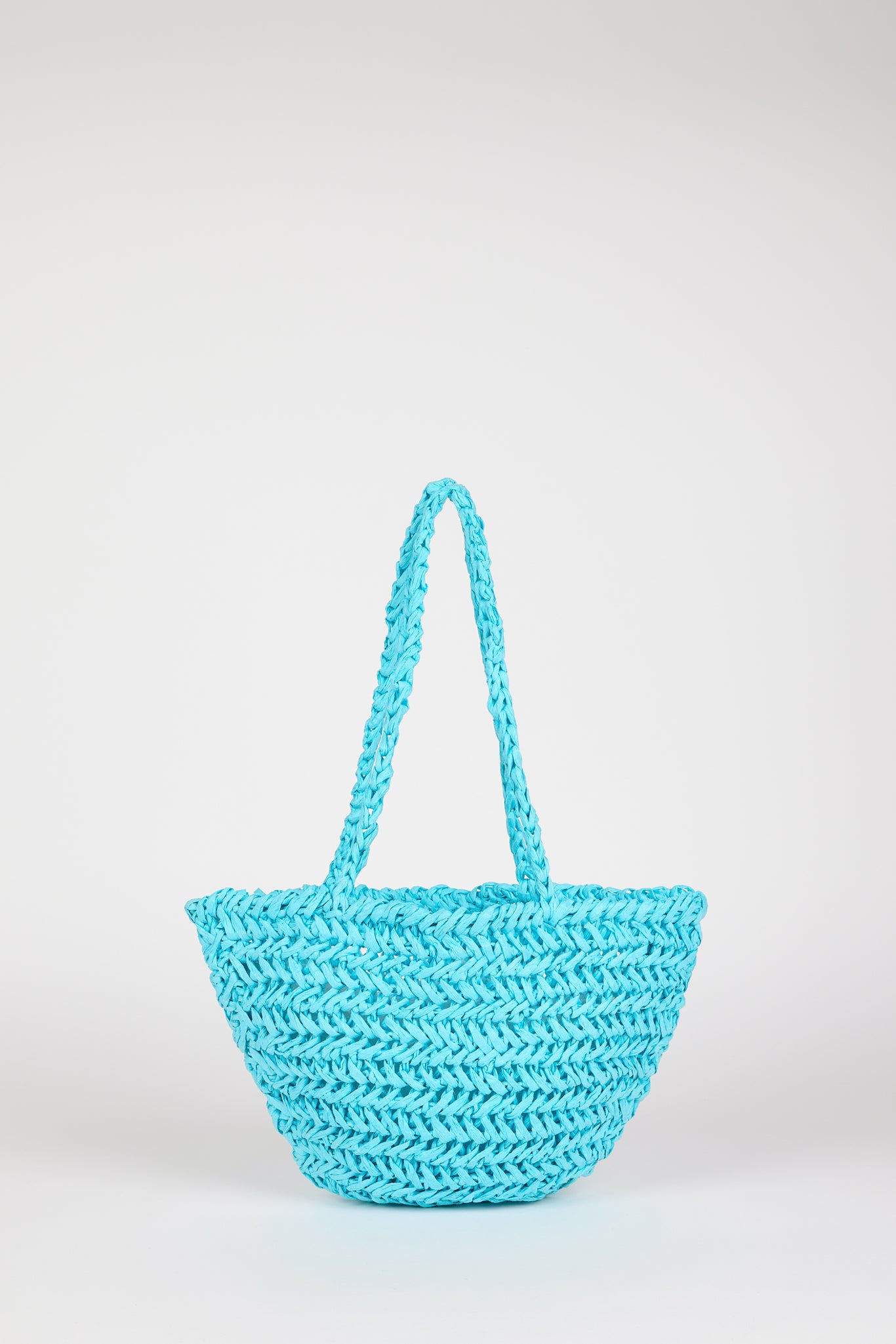 Blue straw mini tote bag_1