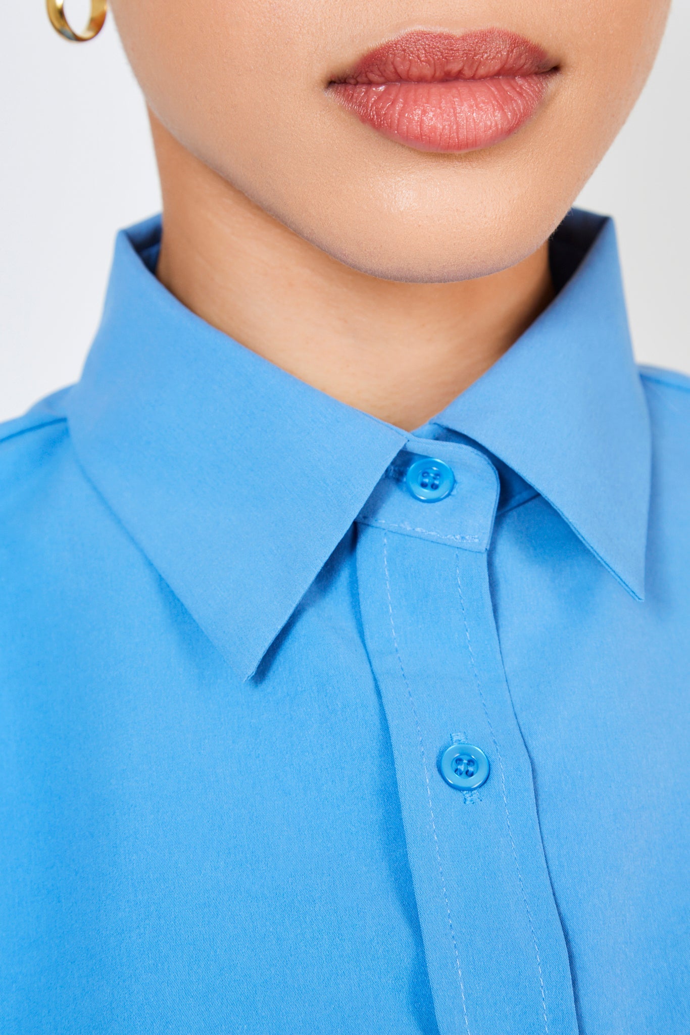 Blue open tie back shirt_6