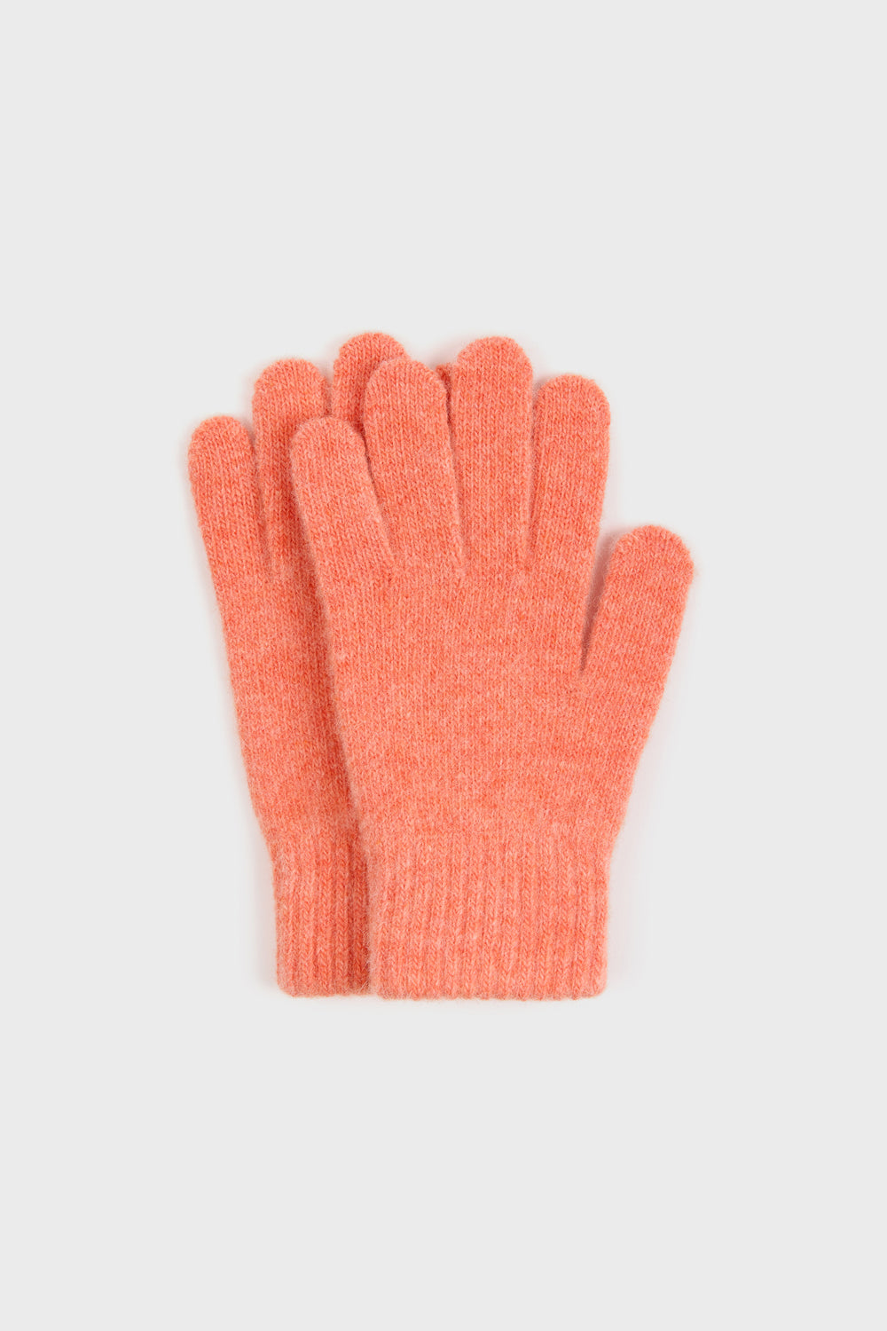 Bright orange wool blend gloves_2
