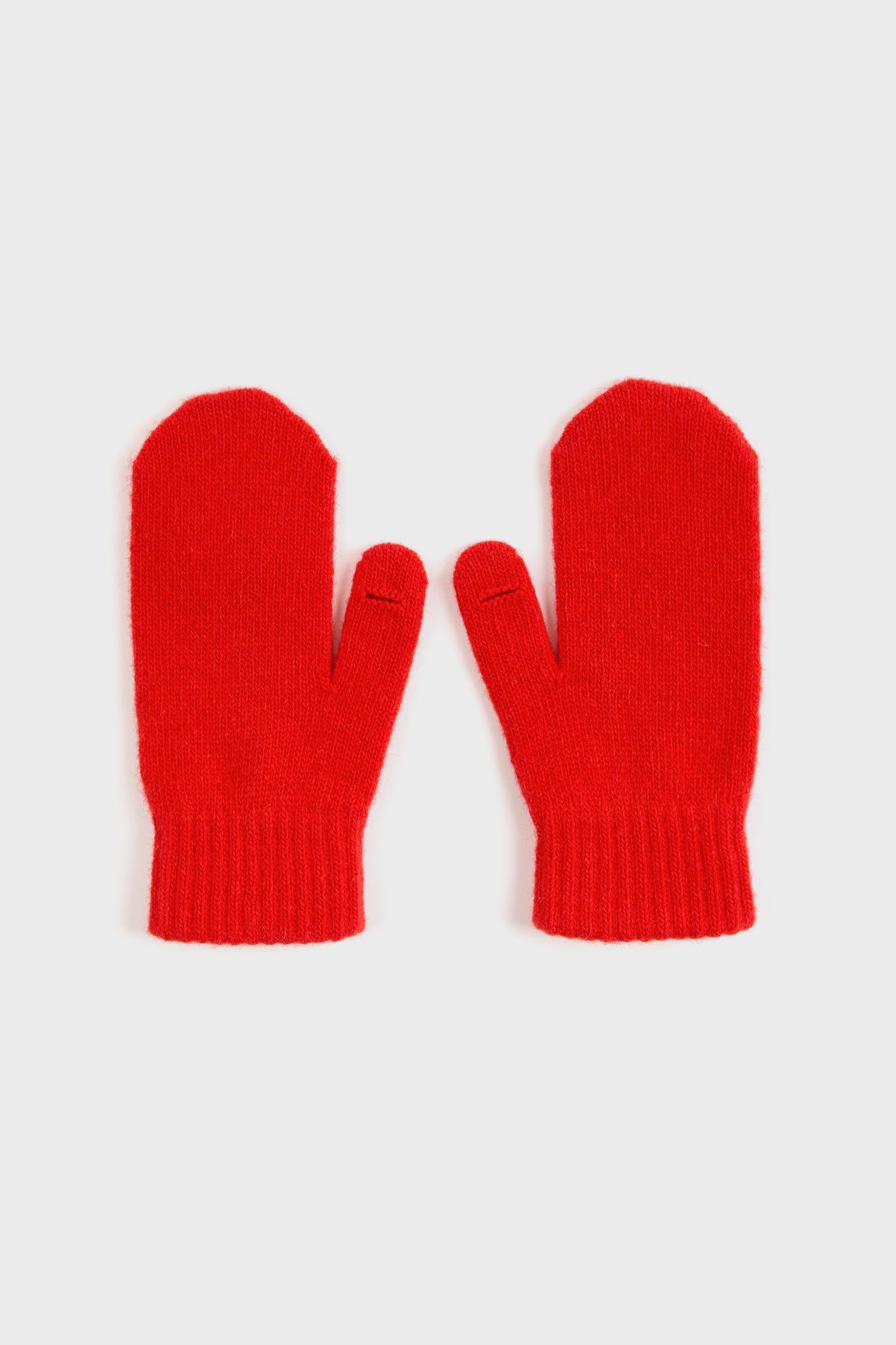 Bright red wool blend mittens_3
