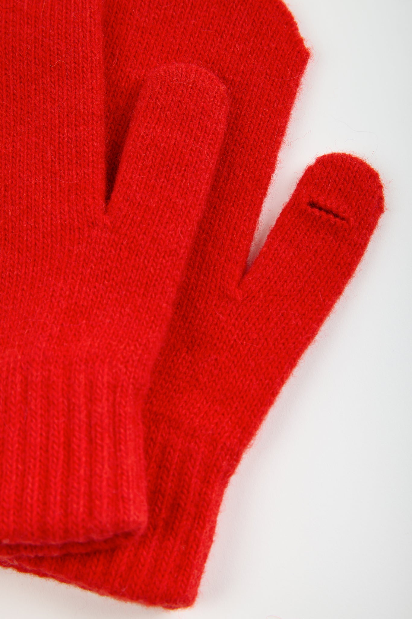 Bright red wool blend mittens_2