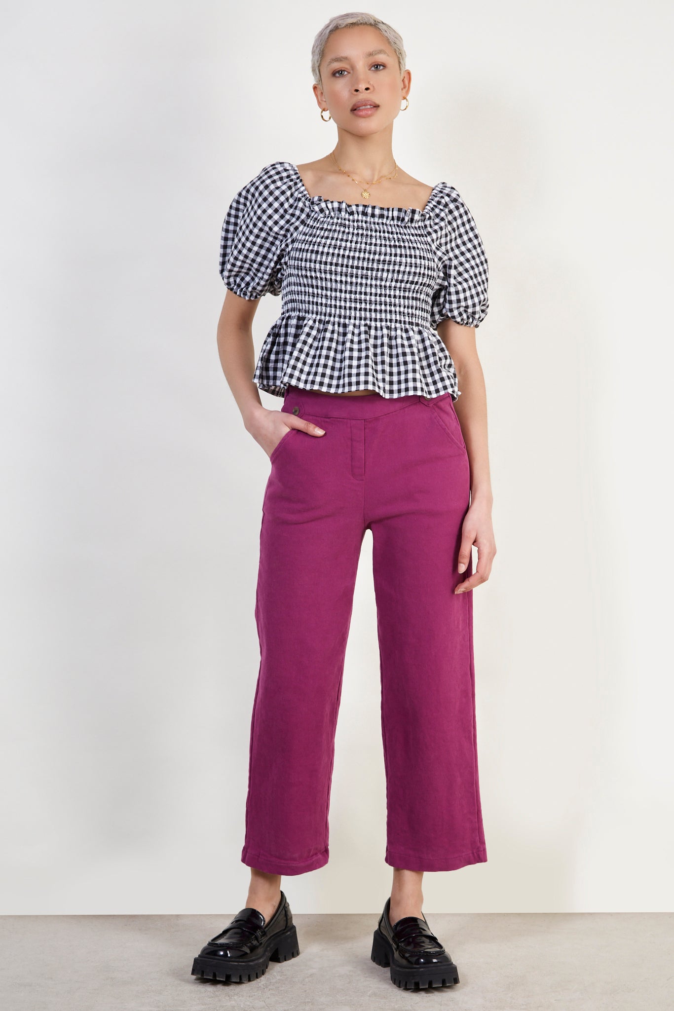 Bright purple wide leg trousers_2