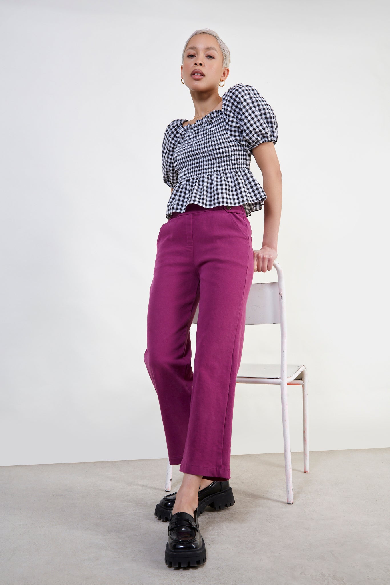 Bright purple wide leg trousers_5