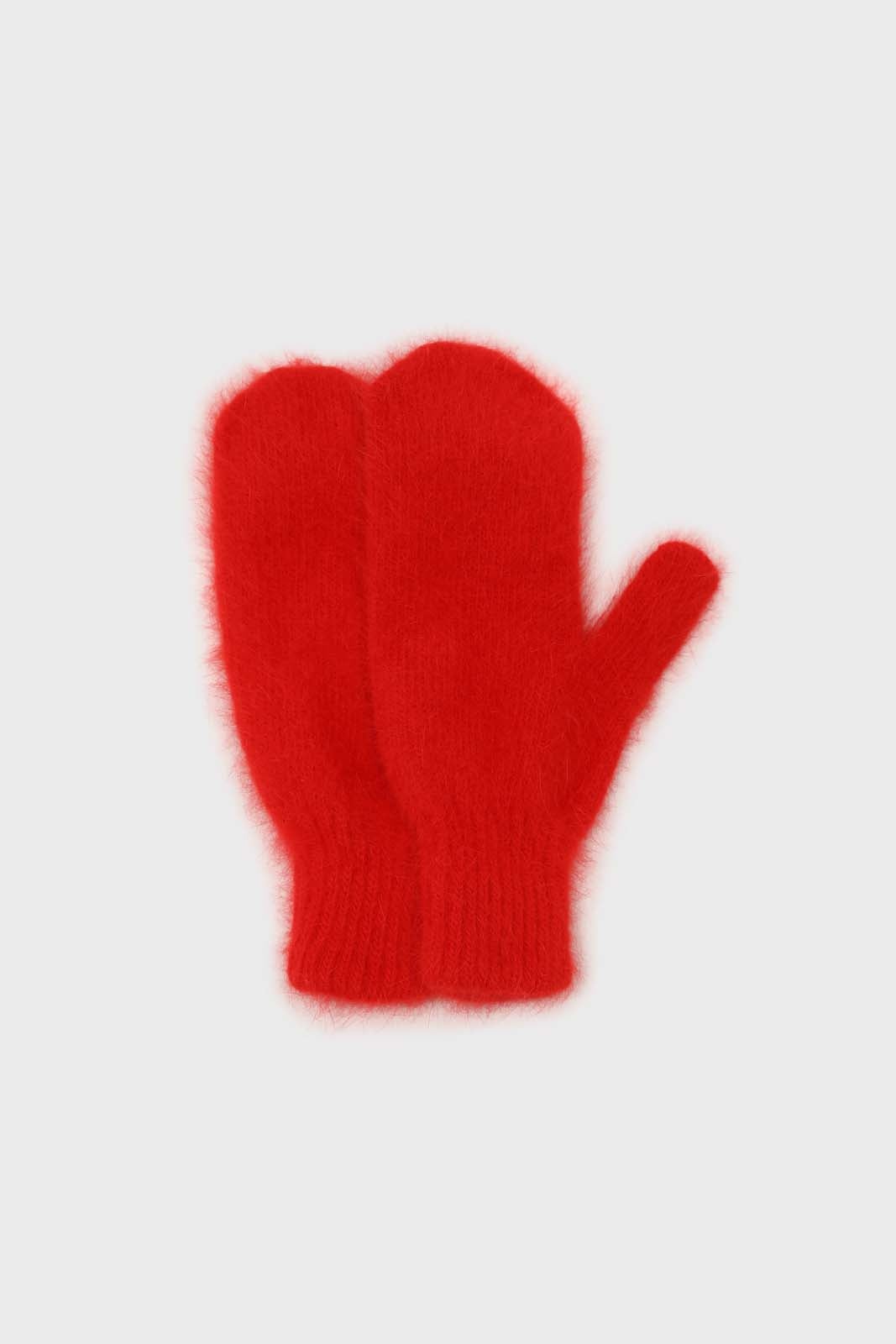 Bright red mohair mittens_2