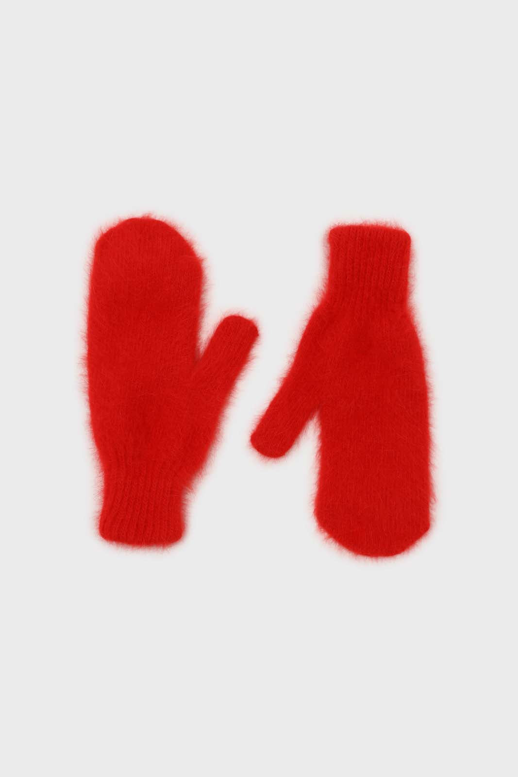 Bright red mohair mittens_3
