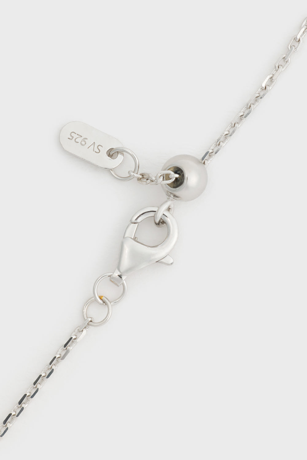 Brushed gold heart silver chain bracelet_4