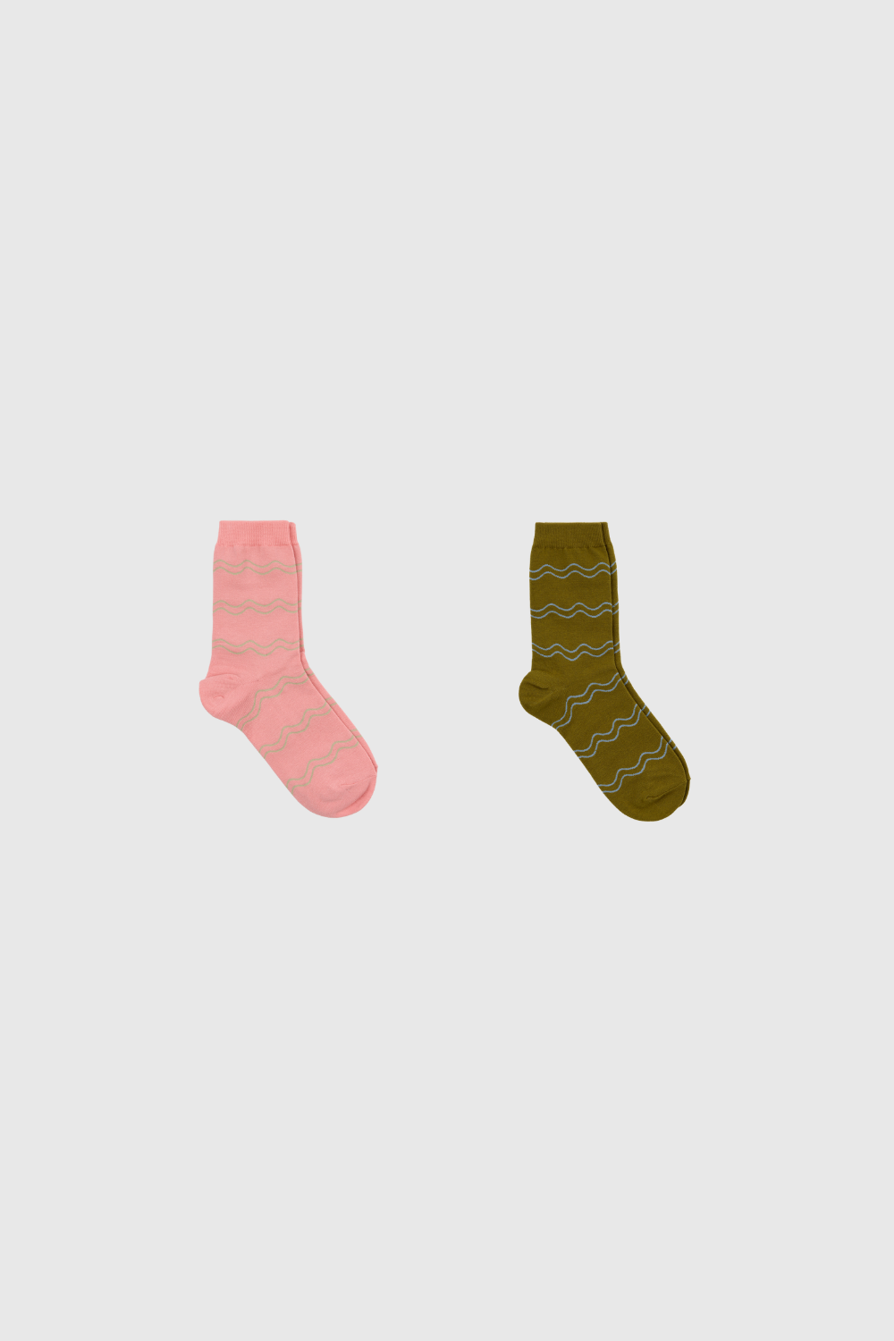 Double wave socks - Set of 2_1