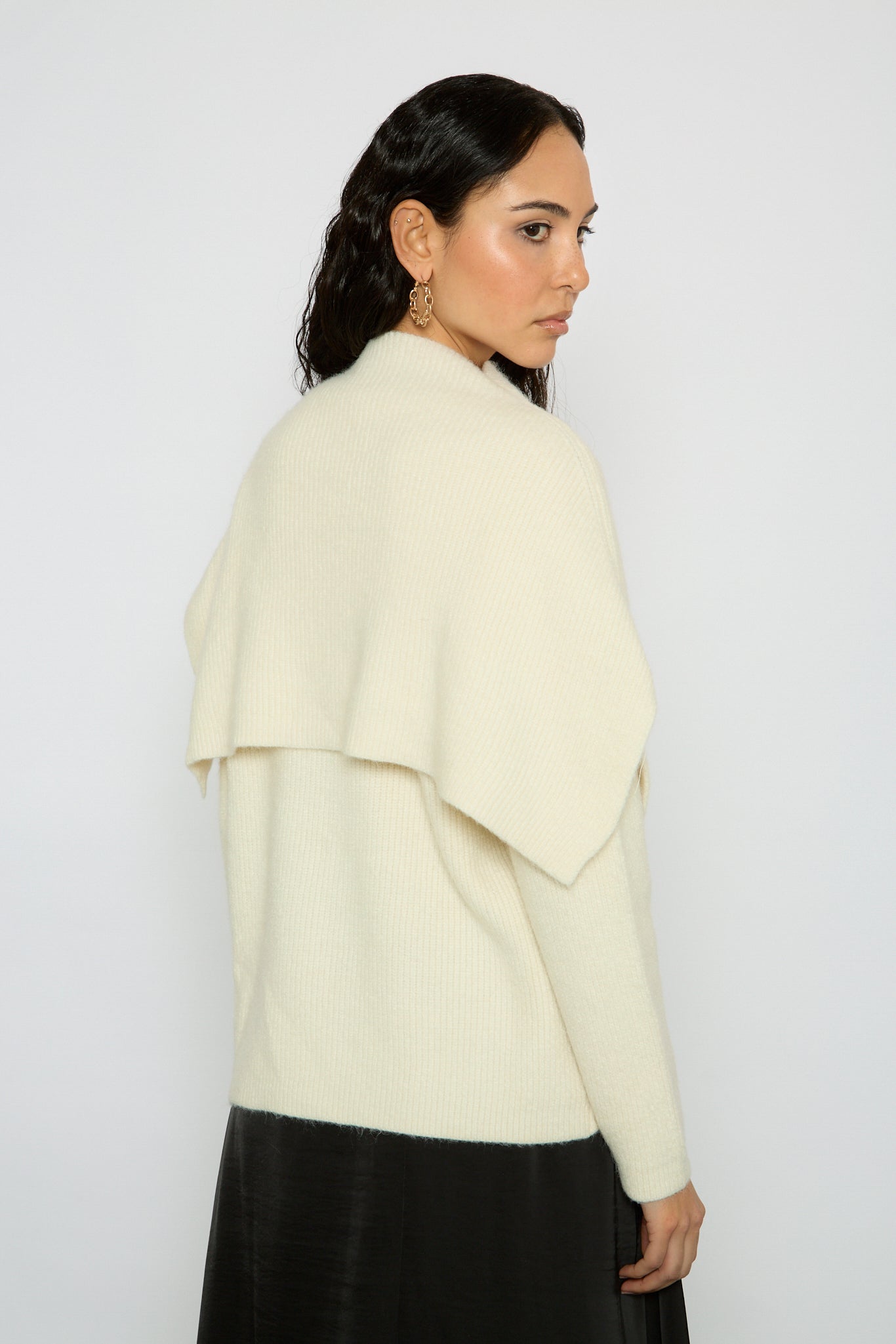 Ivory double layered mock neck jumper_2