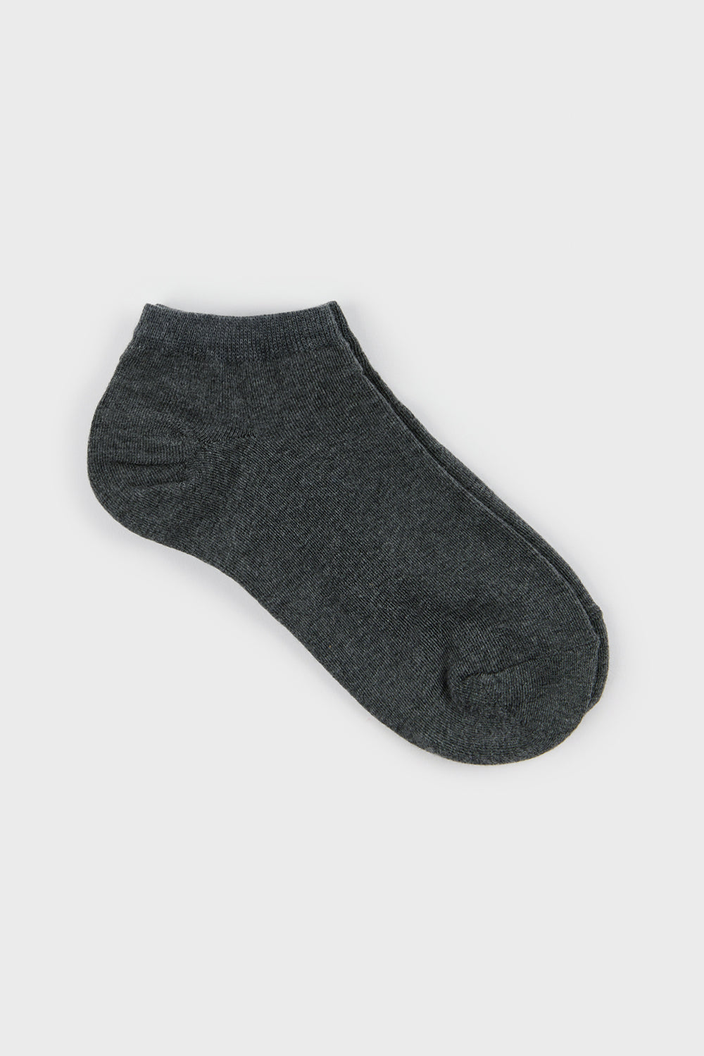 Charcoal grey classic ankle socks_1
