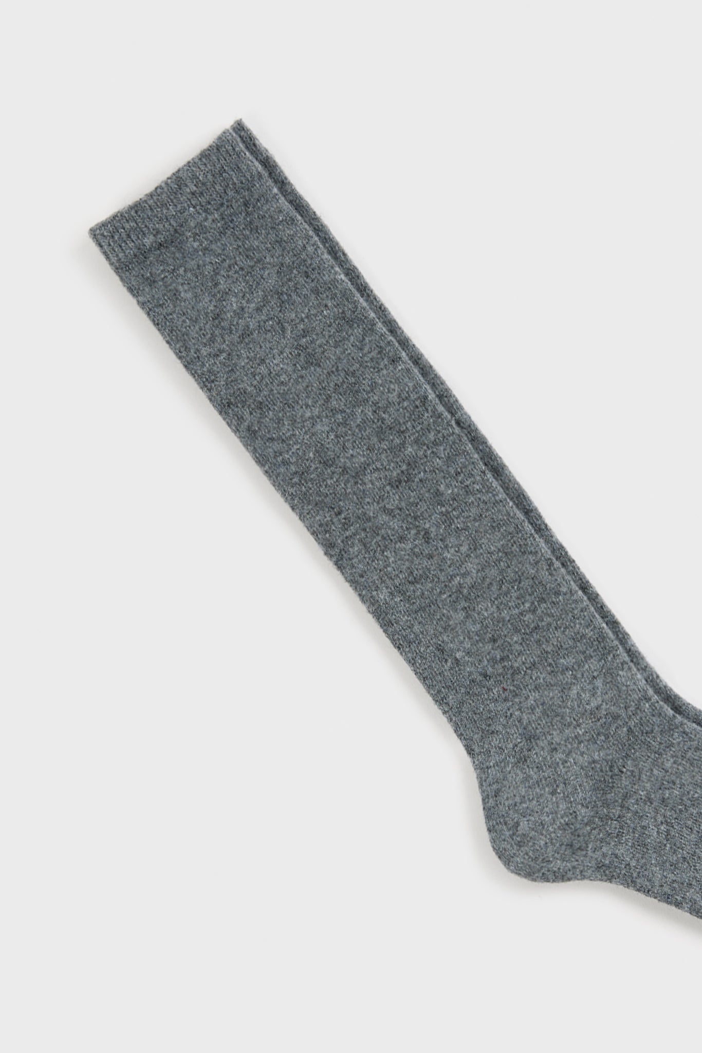 Charcoal grey knee high cashmere blend socks_2