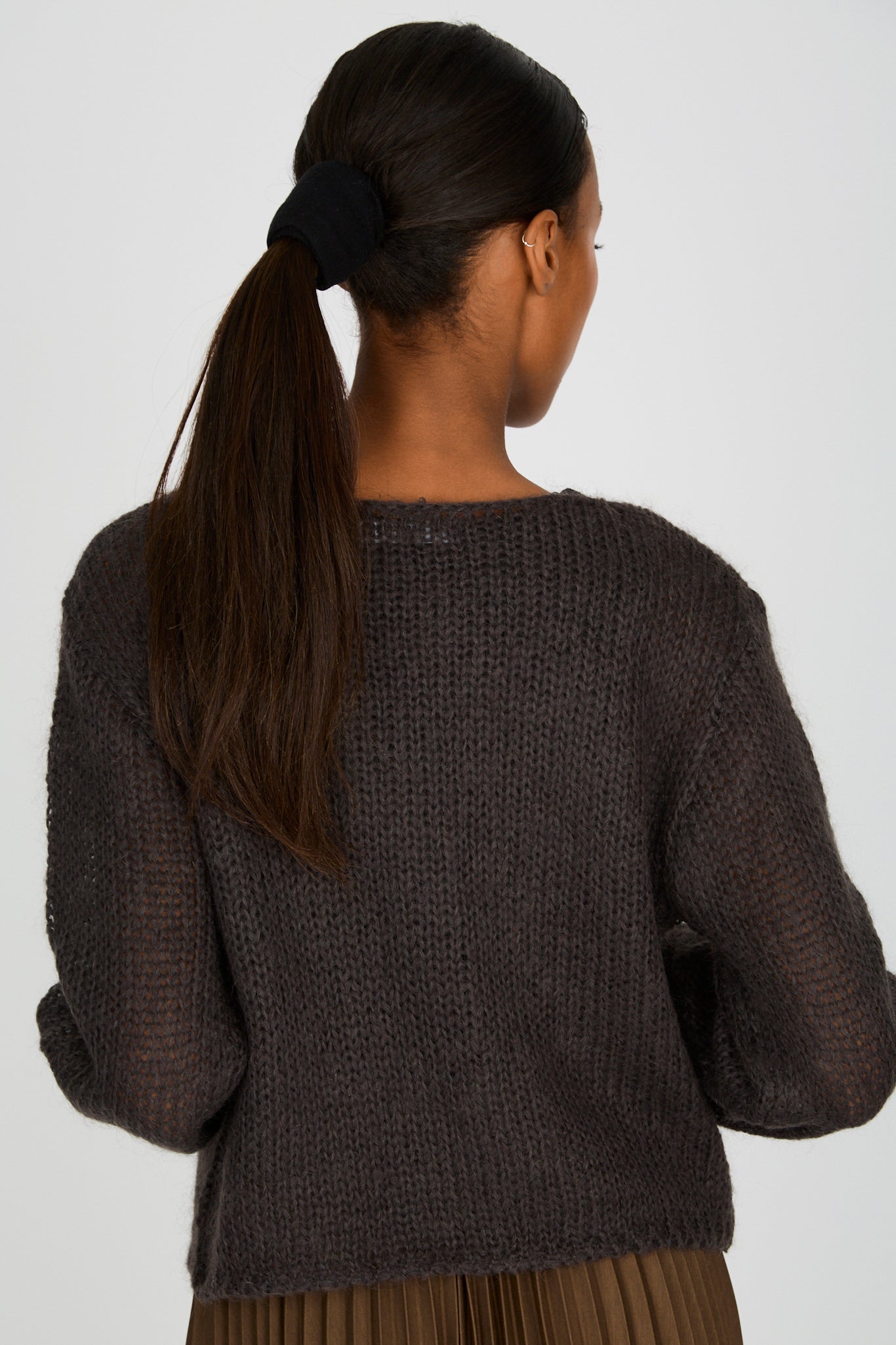 Charcoal grey mohair blend loose weave jumper_2