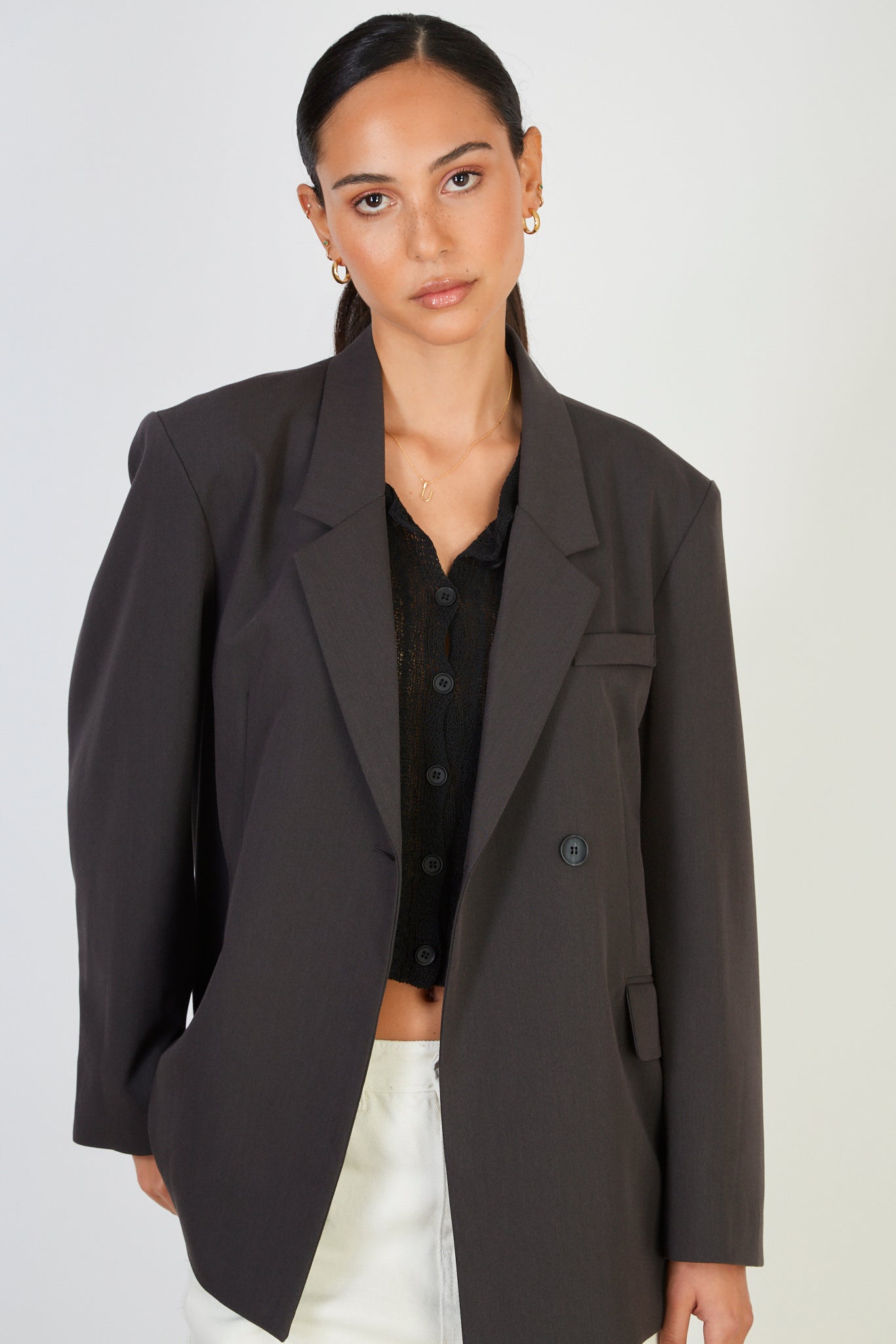Charcoal grey slouchy blazer_2