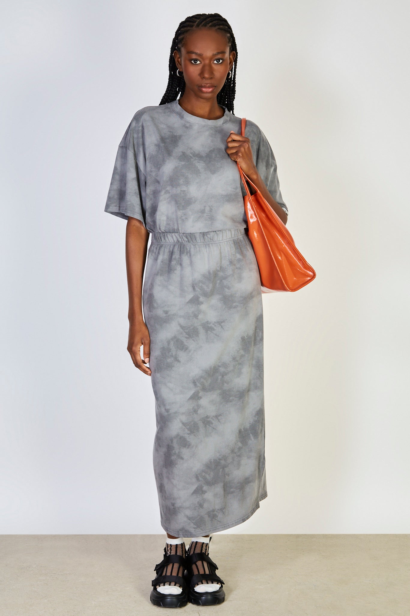 Charcoal tie dye maxi skirt_4