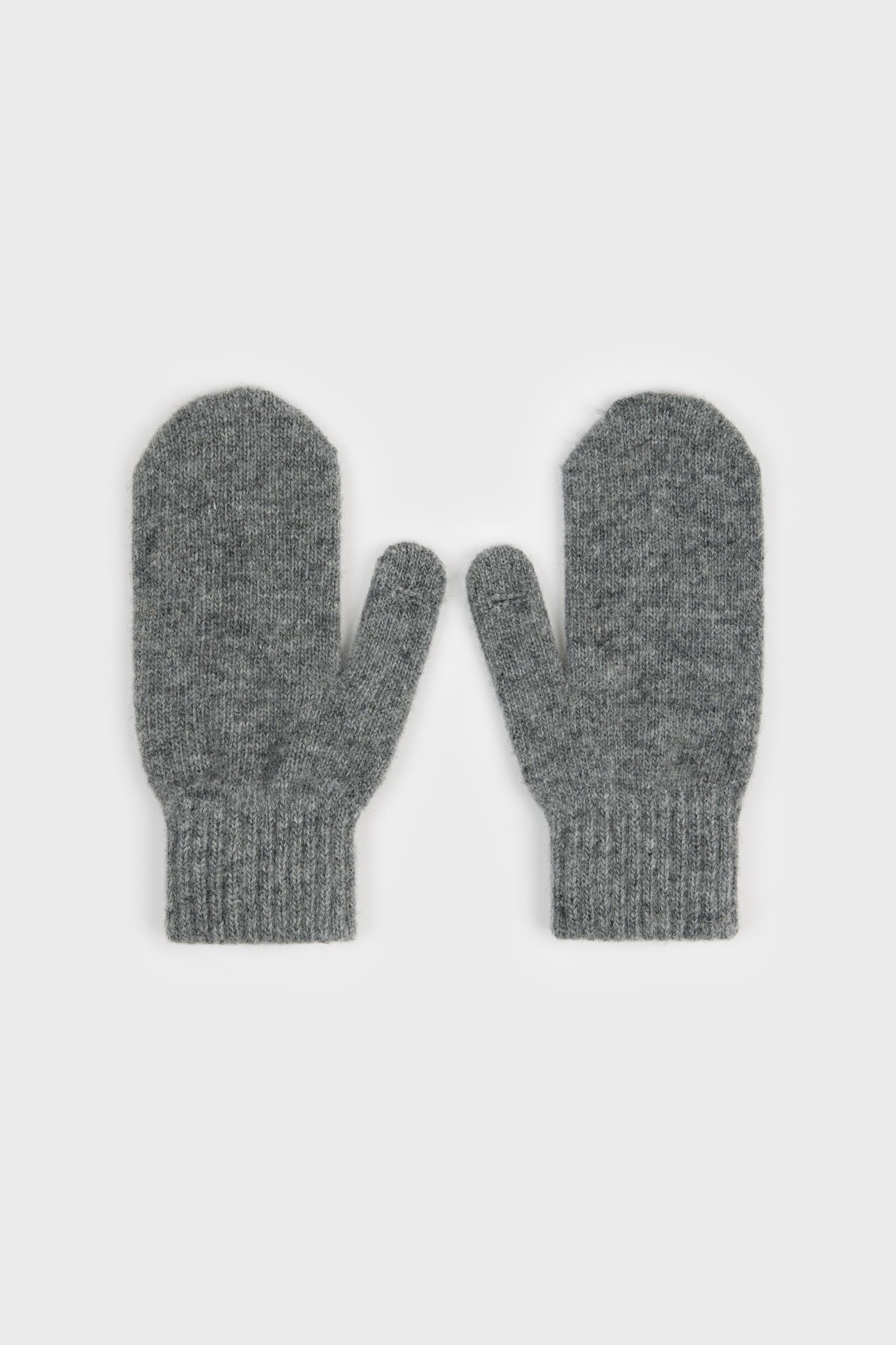 Charcoal wool blend mittens_2
