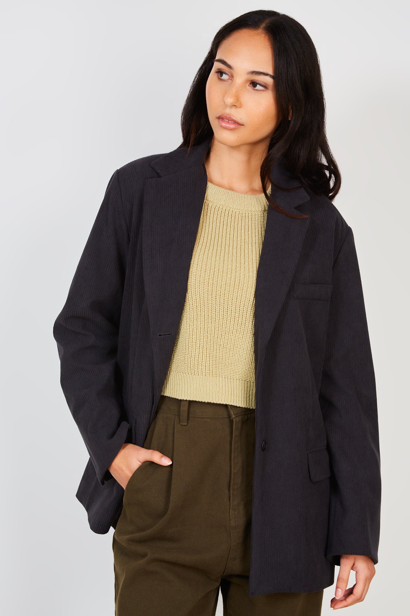 Charcoal grey corduroy blazer_3