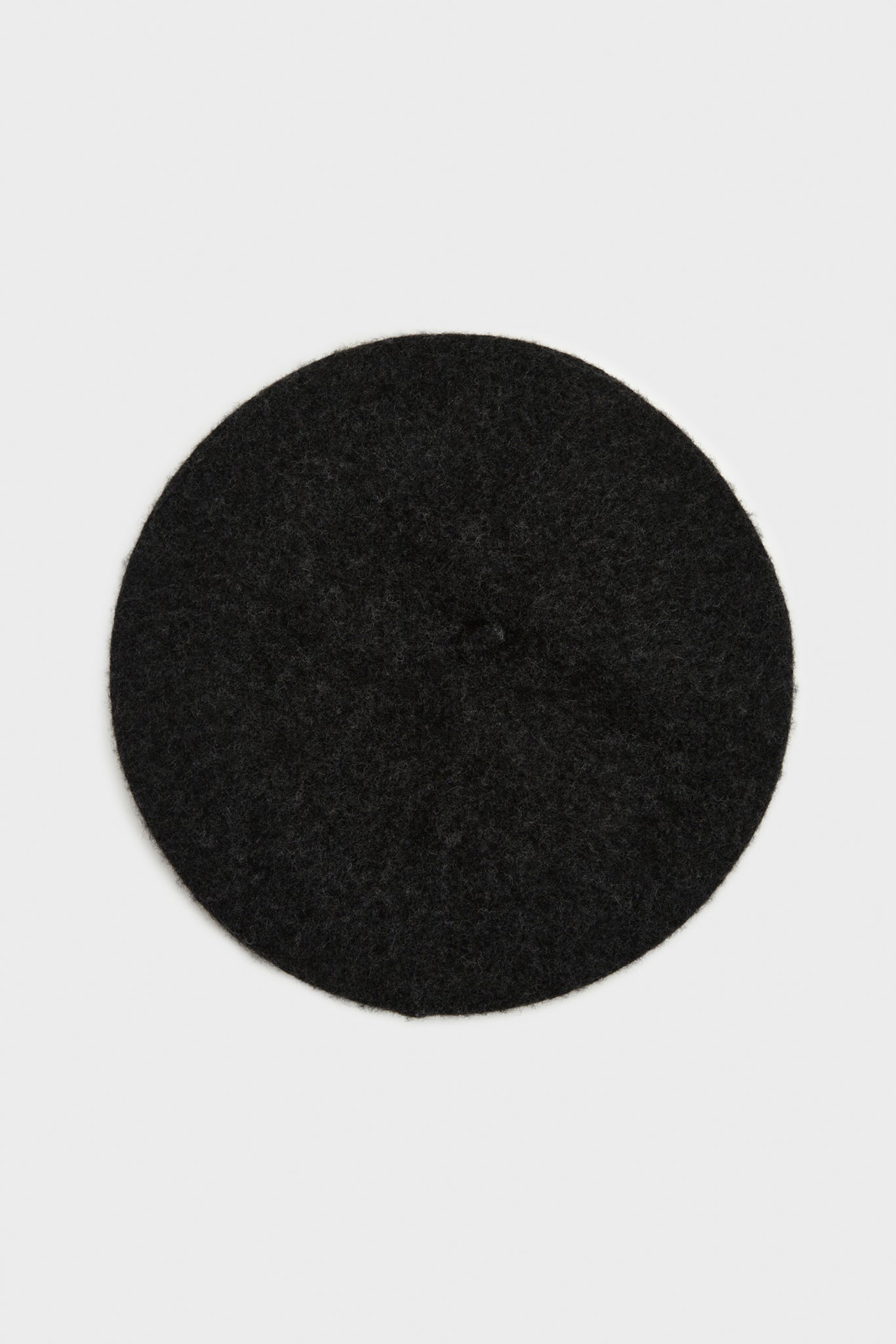 Charcoal wool beret_1