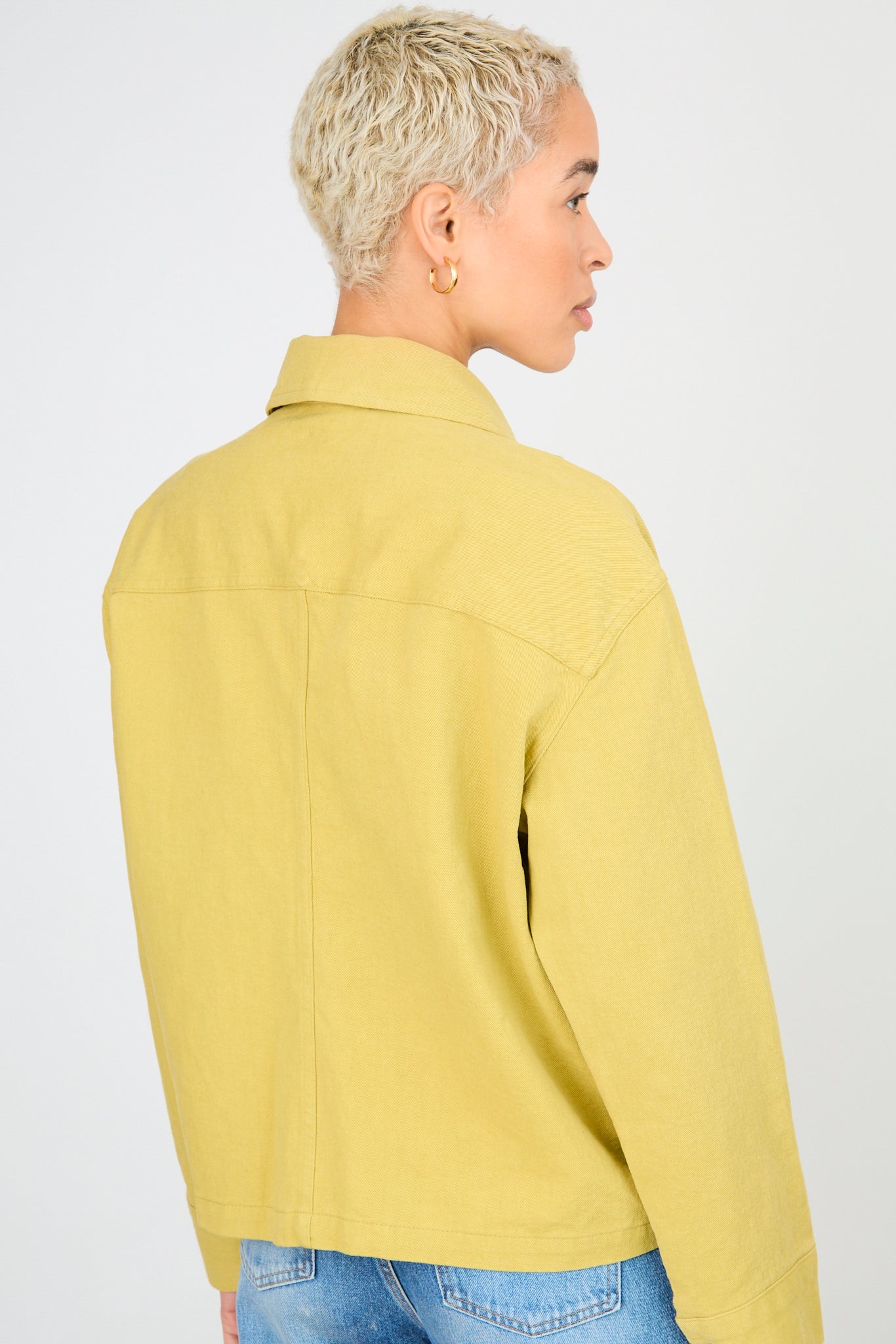 Chartreuse triple pocket short jacket_3