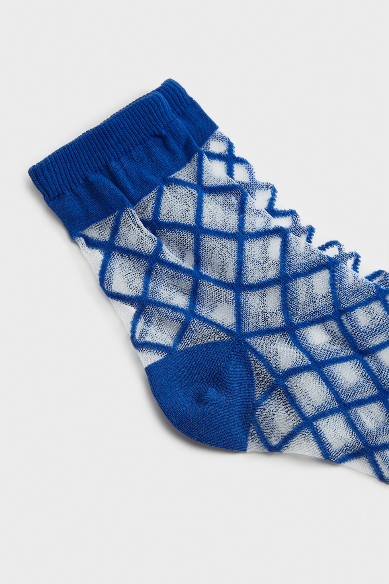 Cobalt sheer criss cross socks_2