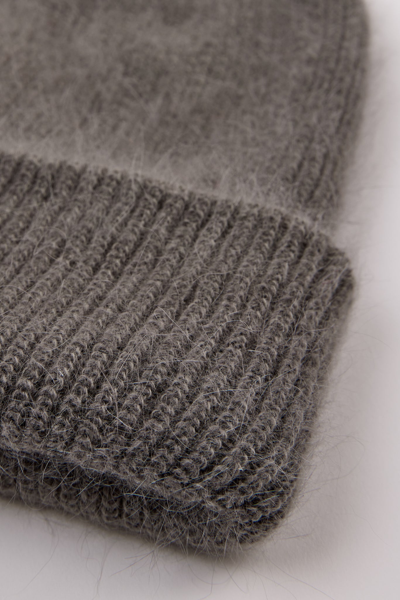 Cocoa mohair beanie hat_2