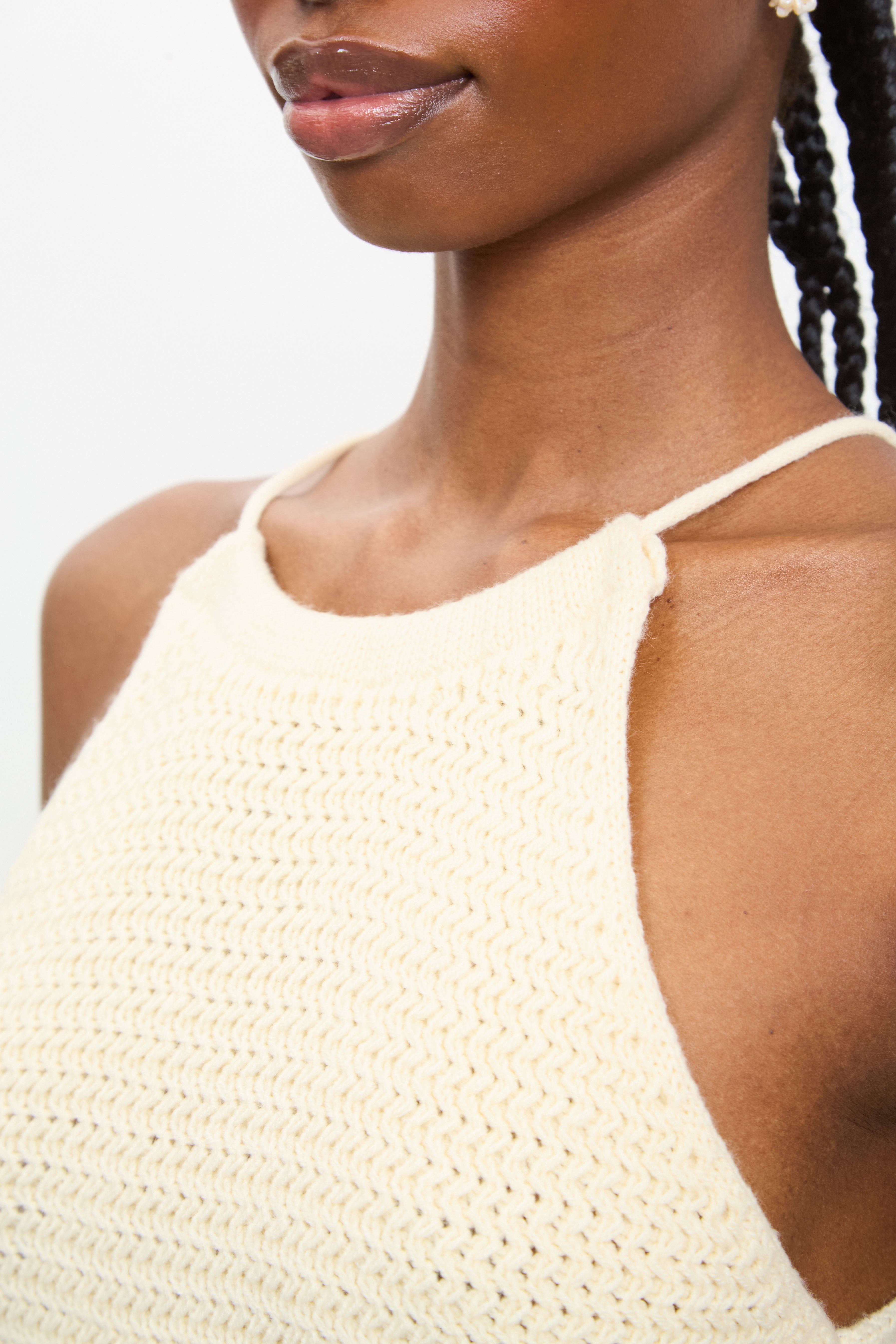 Cream crochet halter top_3