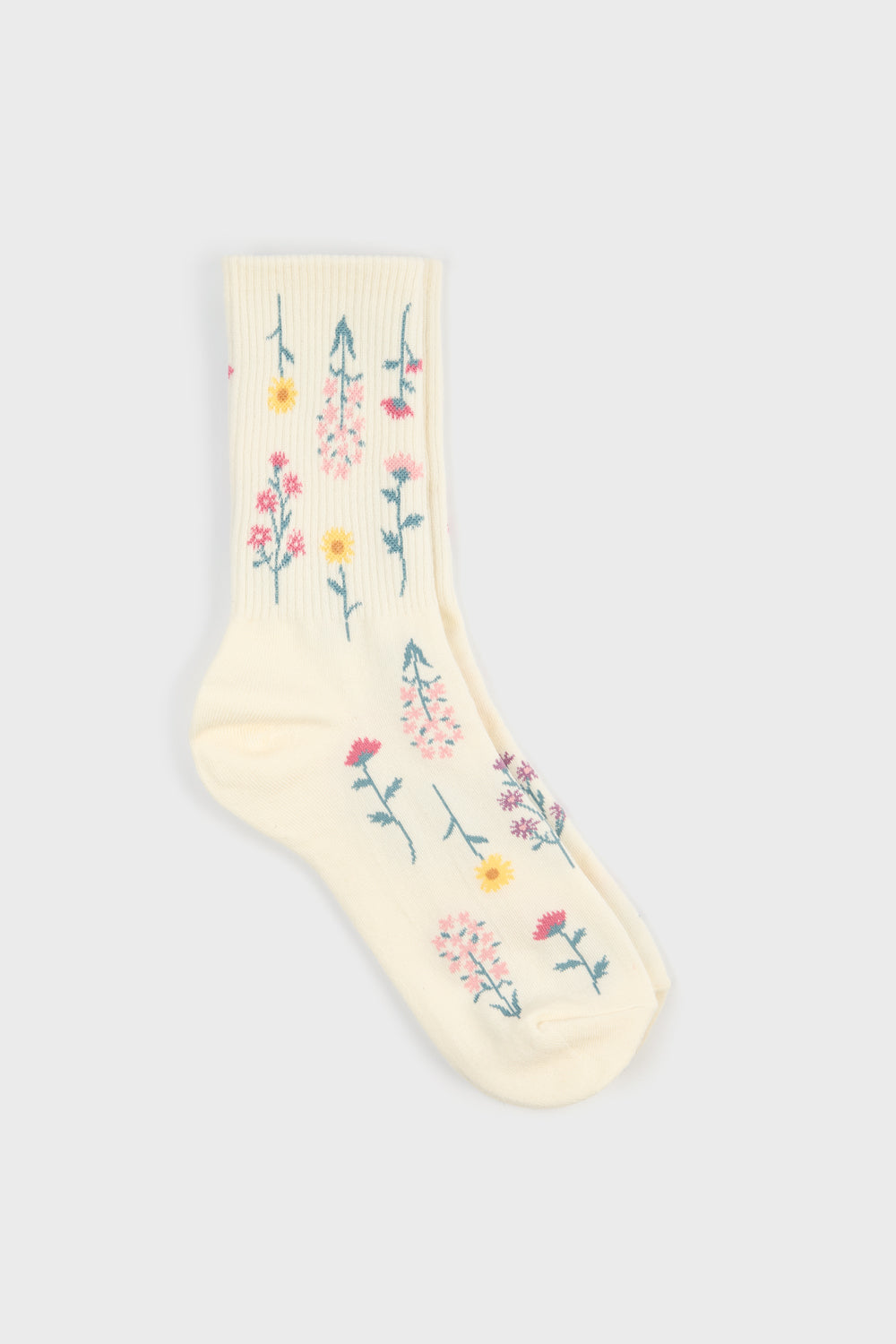 Scattered wild flower socks - Set of 3