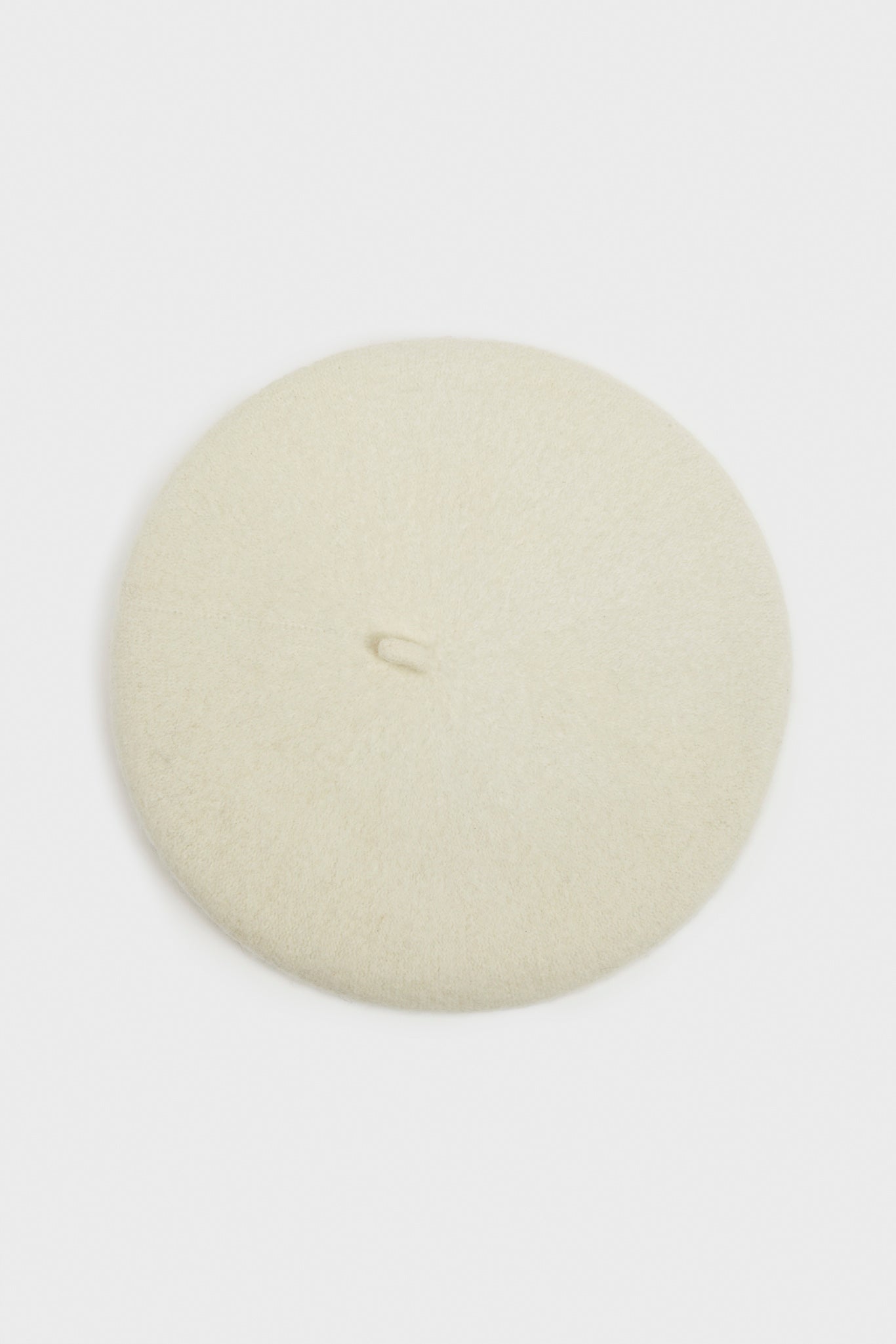 Cream wool beret_1