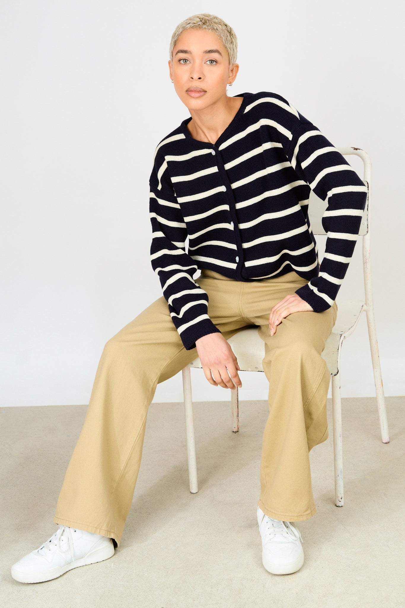 Dark beige super wide leg jeans_5