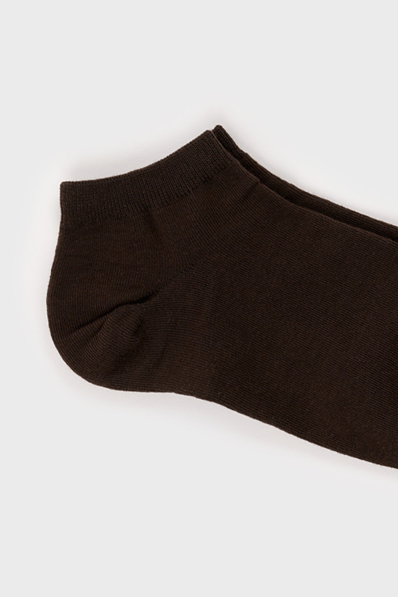 Dark brown classic ankle socks_3