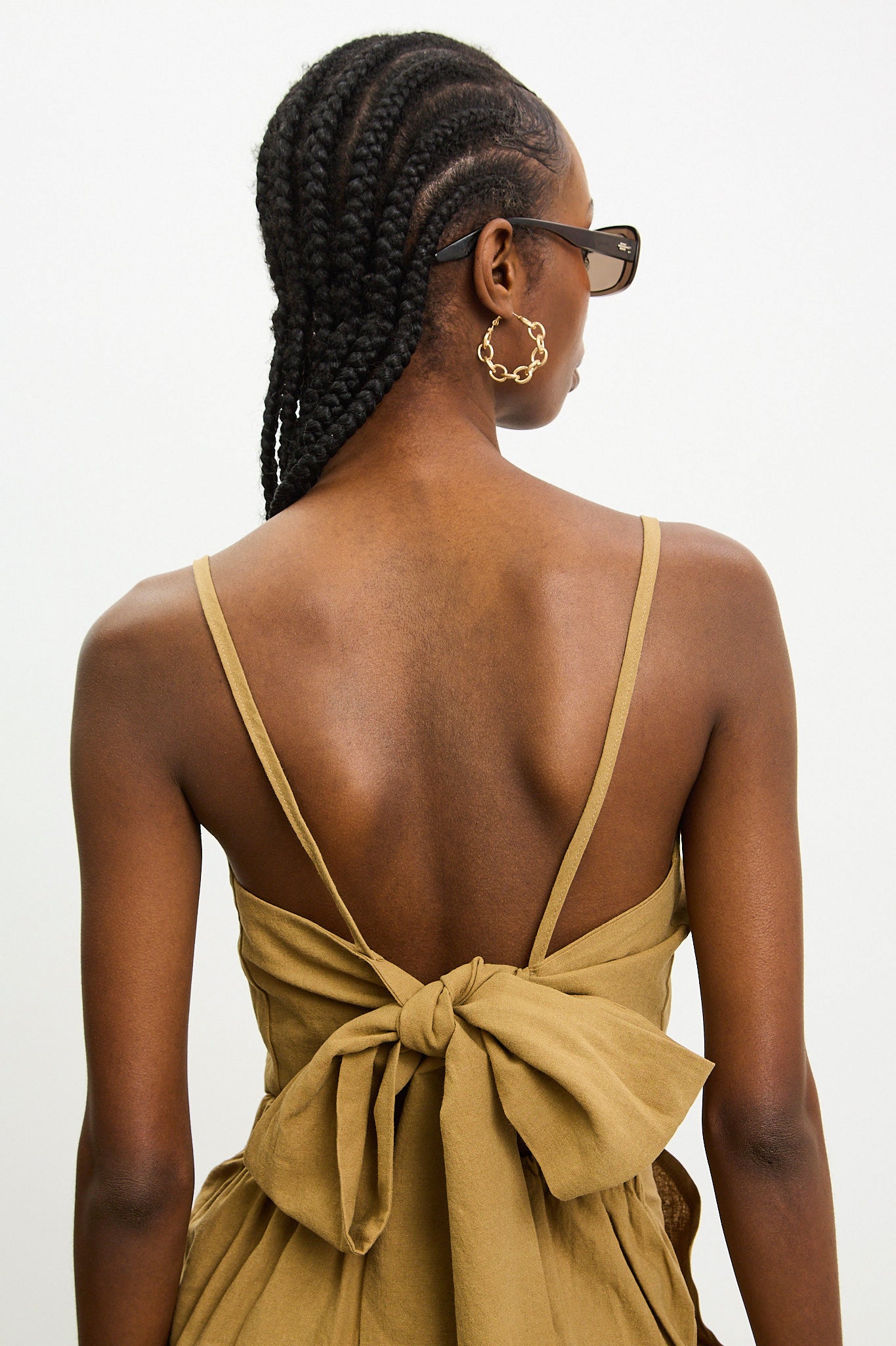 Dark camel giant tie back tank_2