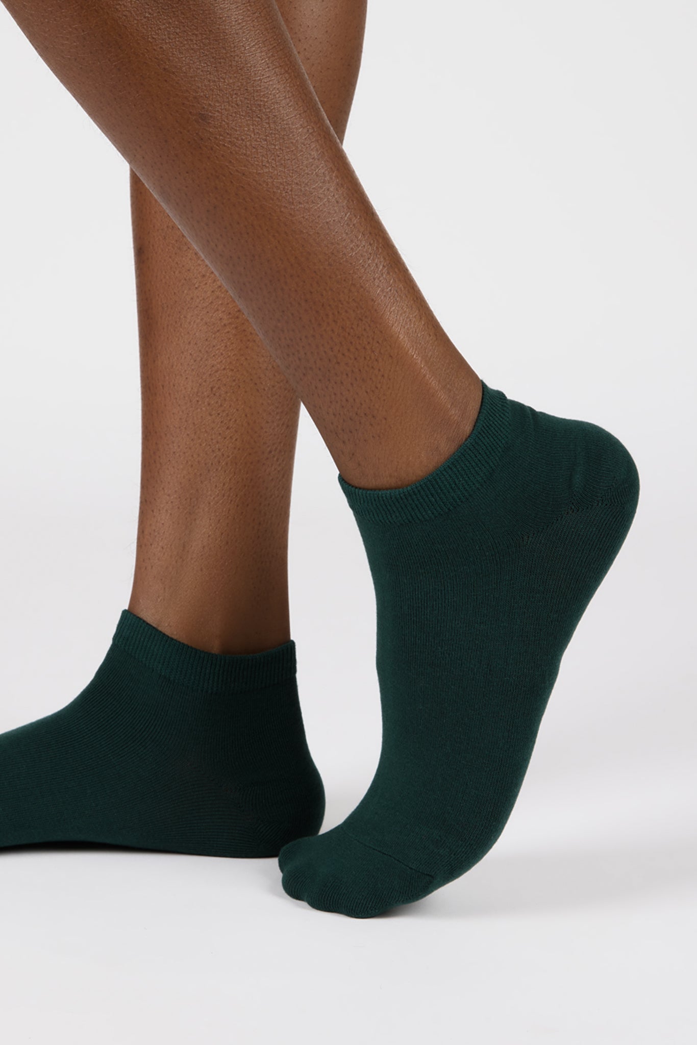 Dark green classic ankle socks_1