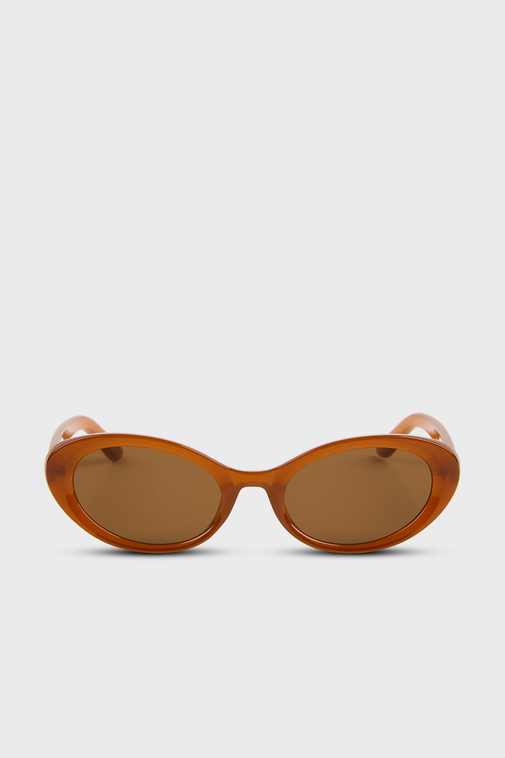 Dark orange thick cat eye sunglasses_1