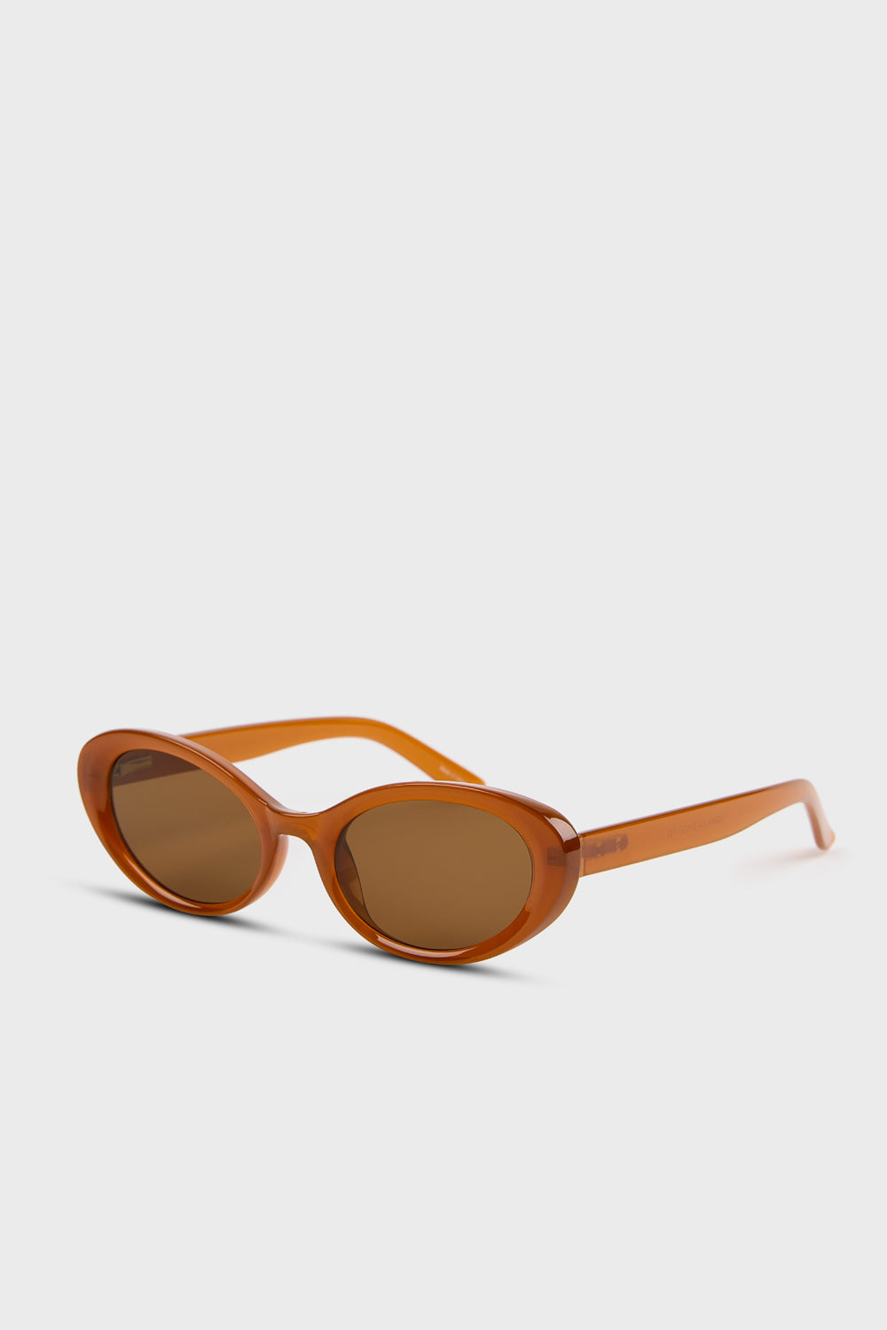 Dark orange thick cat eye sunglasses_2