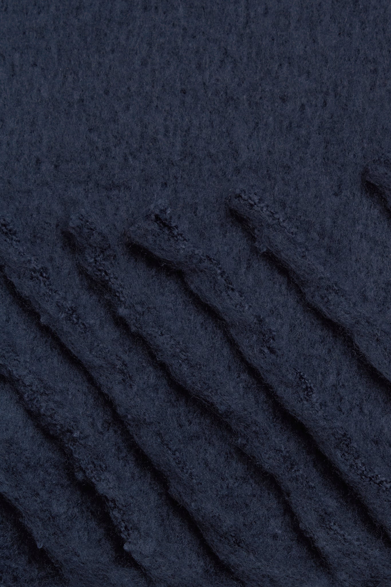 Dark blue fuzzy thick scarf_2