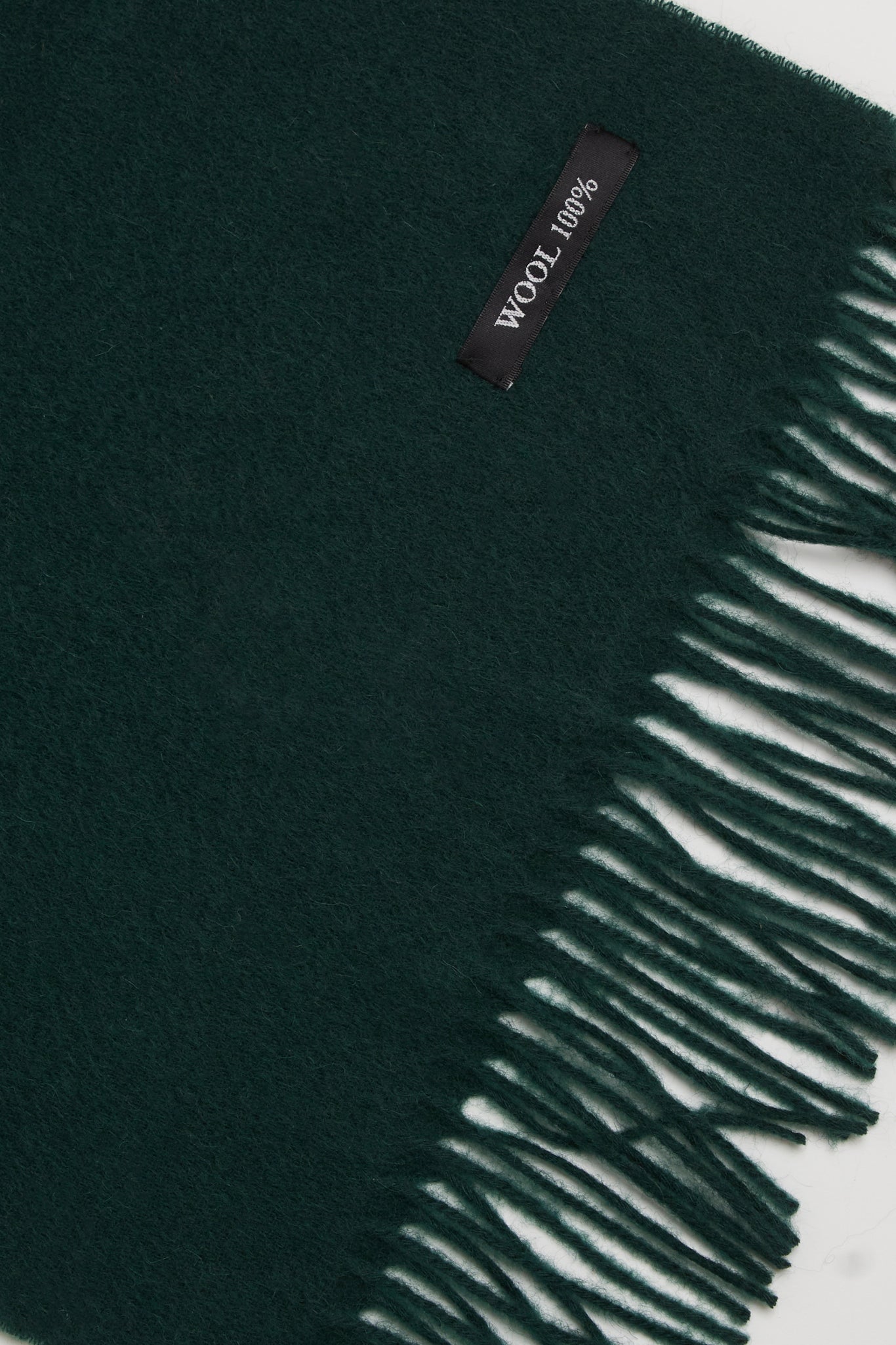 Forest green pure wool classic scarf_2