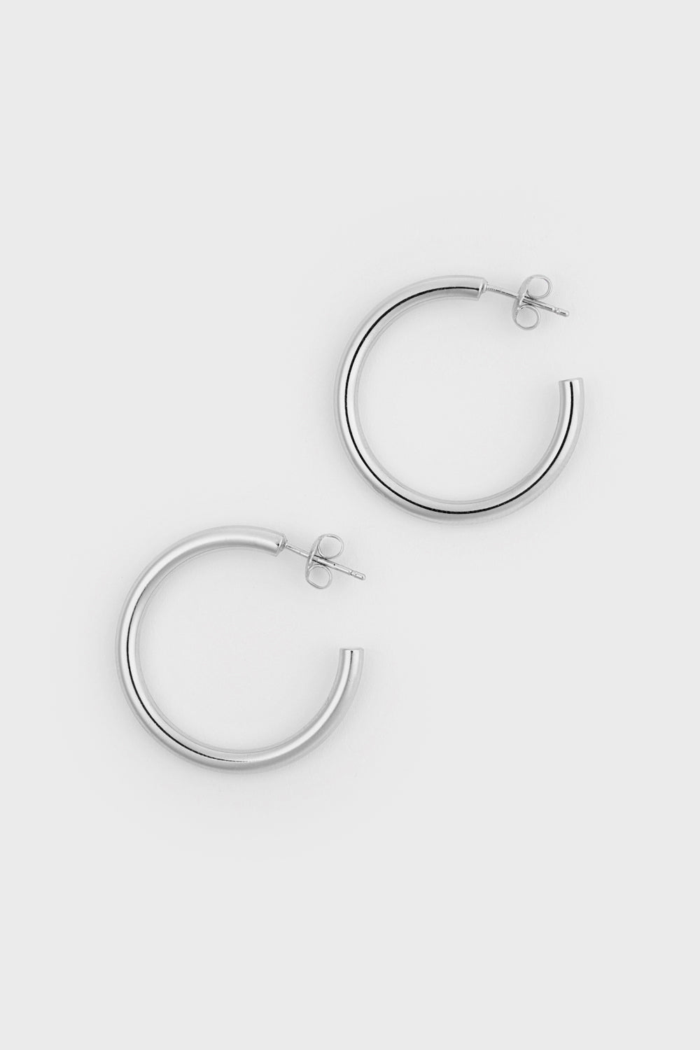 Silver 30mm thick perfect circle hoops_3