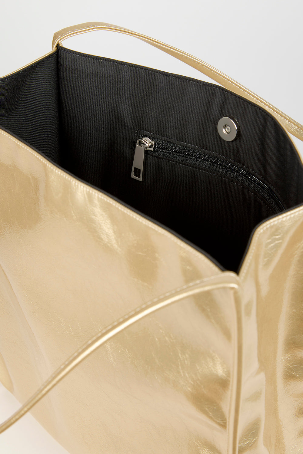 Gold high shine PVC tote bag_3