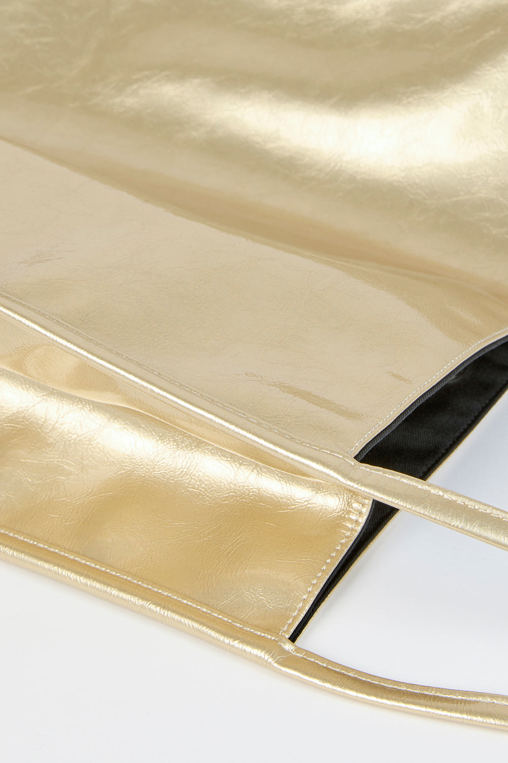 Gold high shine PVC tote bag_4