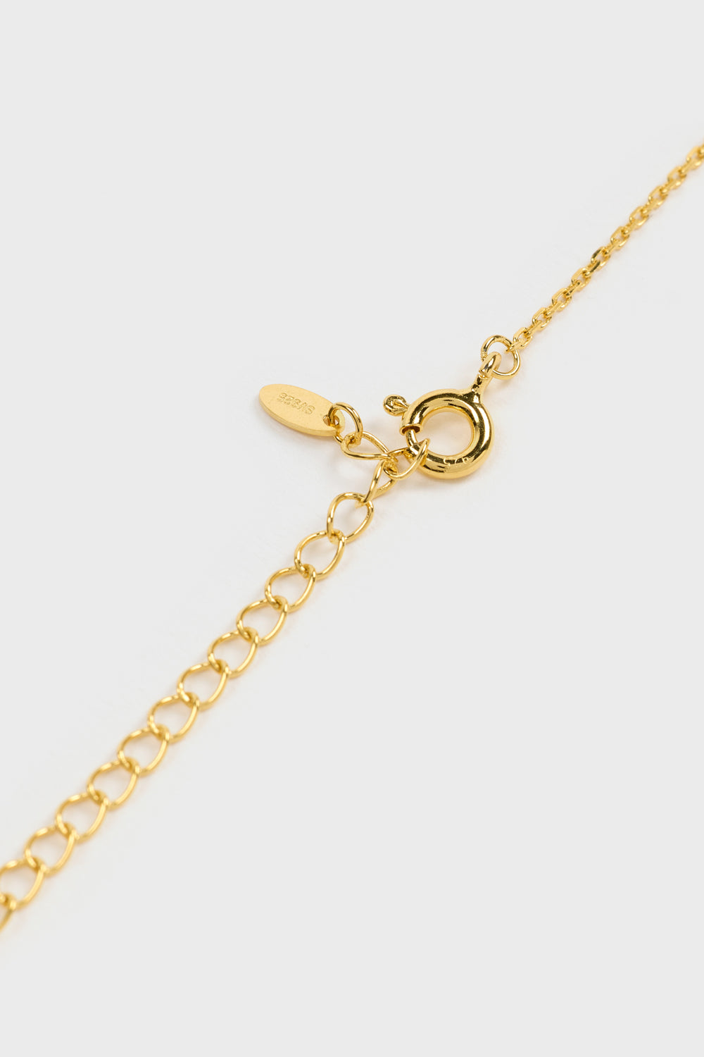 Gold layered fan necklace_4