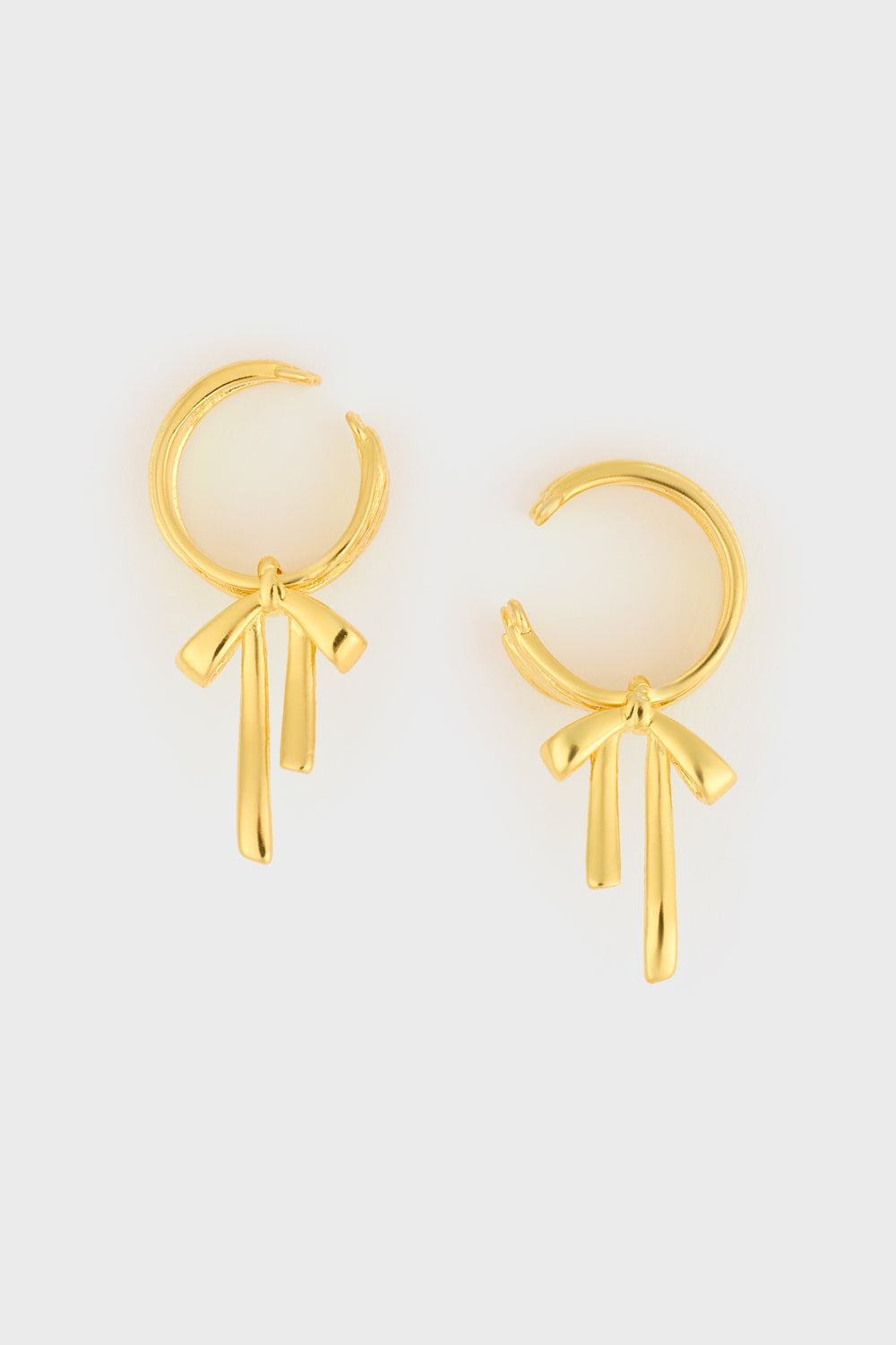 Gold mini bow ear cuffs_1