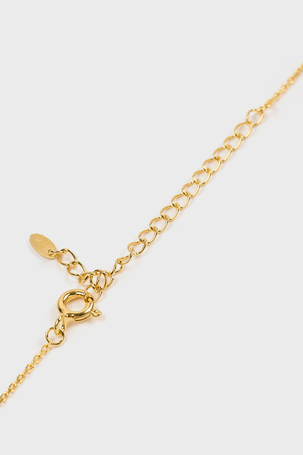 Gold opalescent star burst charm necklace_4