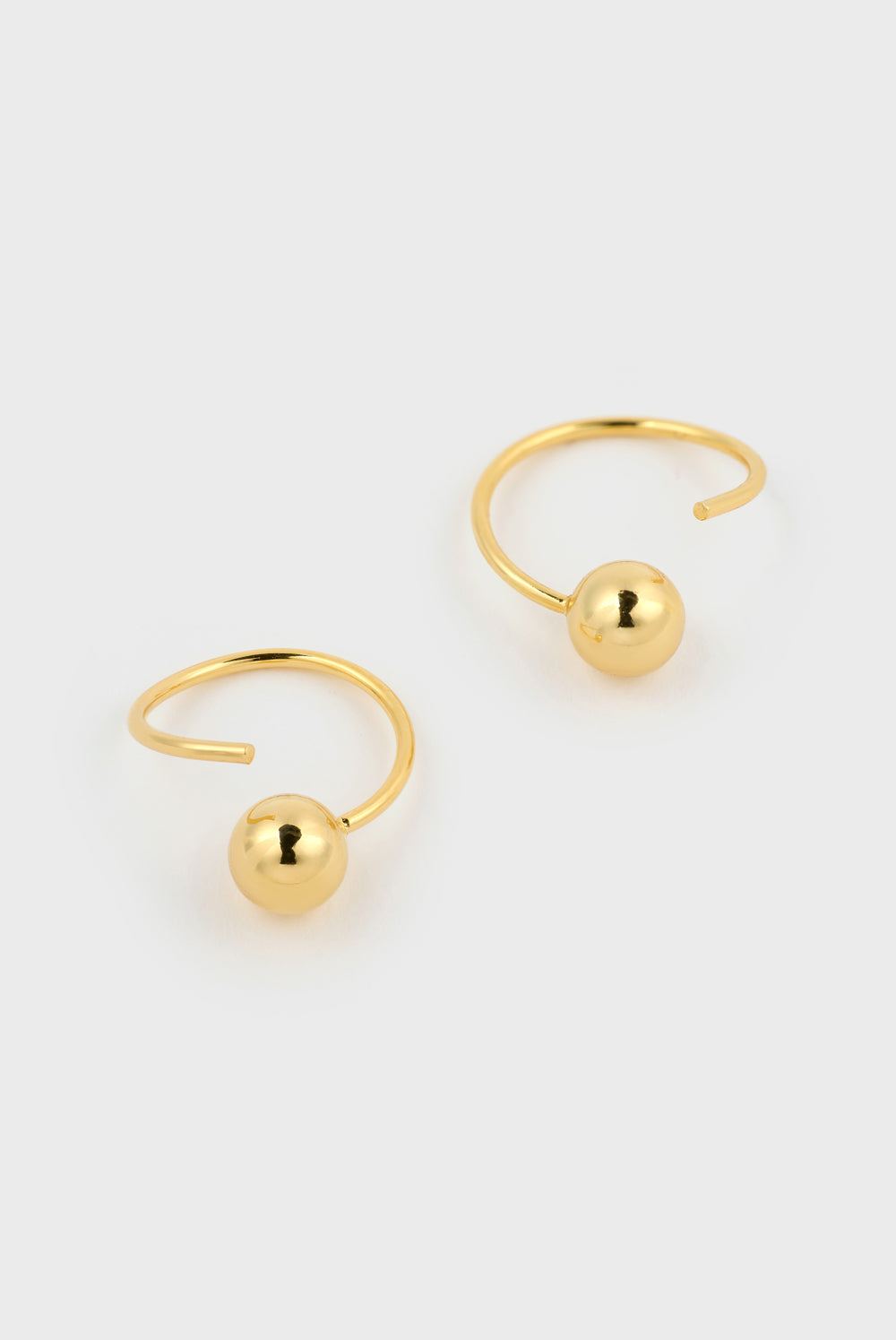 Gold screw stud earring_1