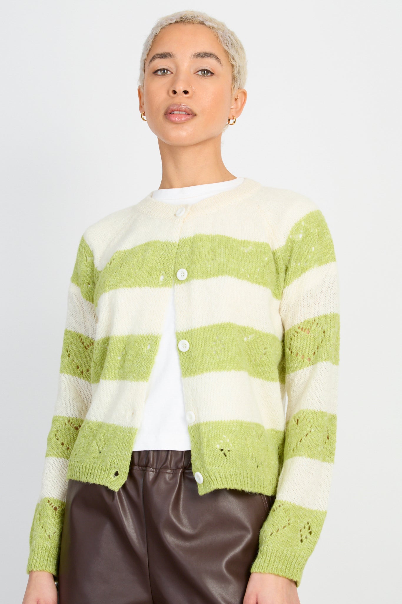 Ivory and khaki block stripe cardigan_1