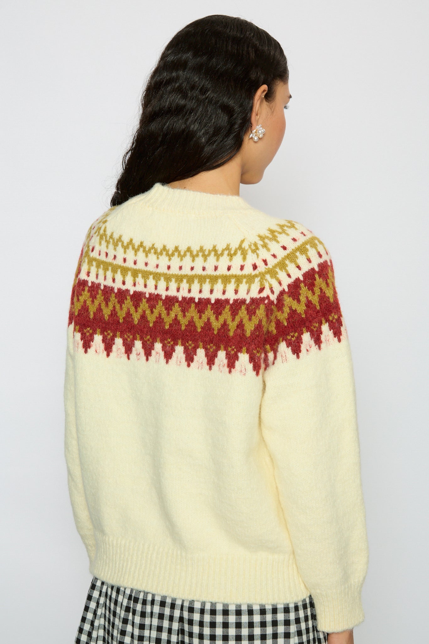 Ivory and red Fair Isle jumper_2