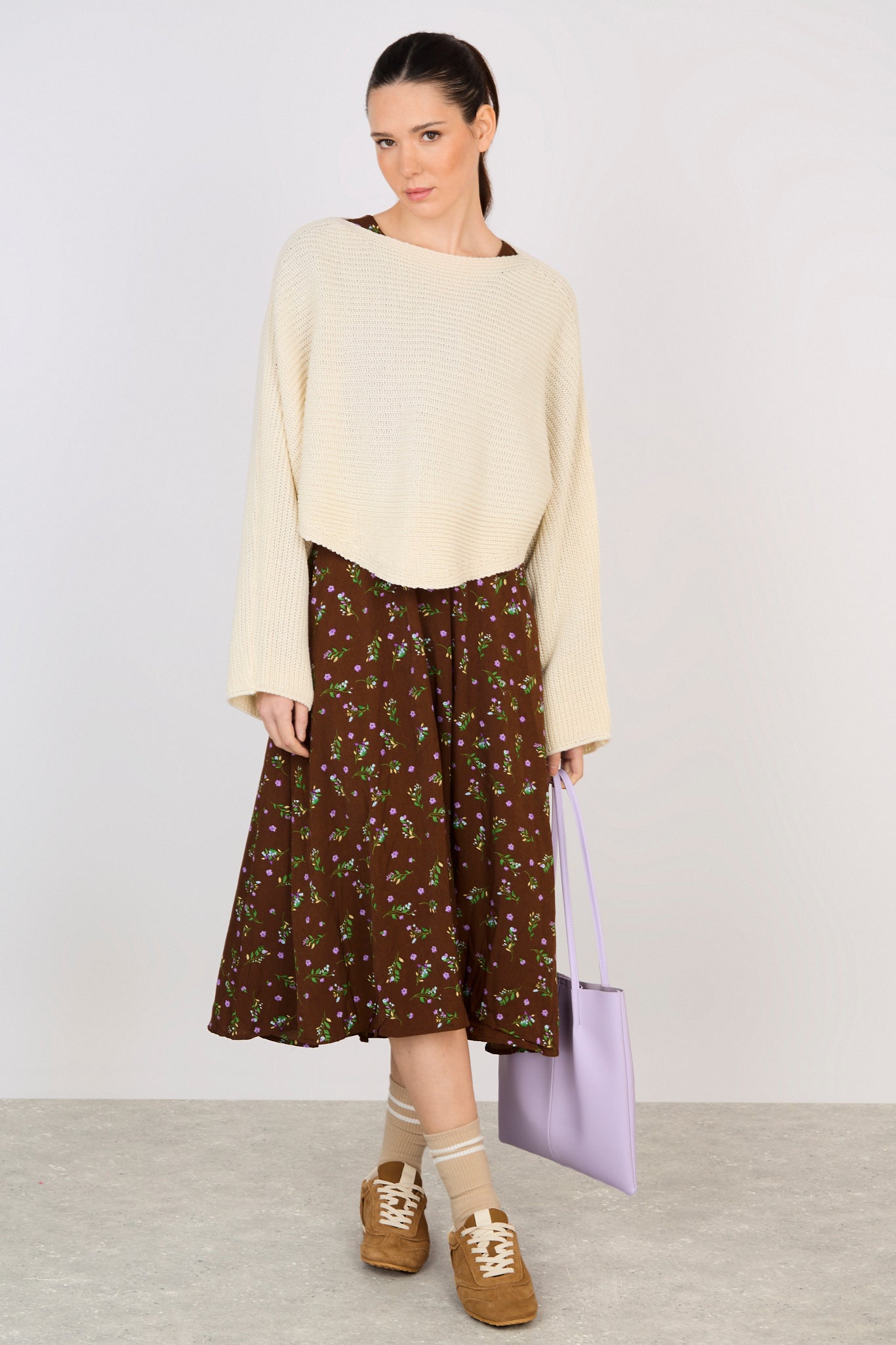 Ivory horizontal rib boat neck jumper_4