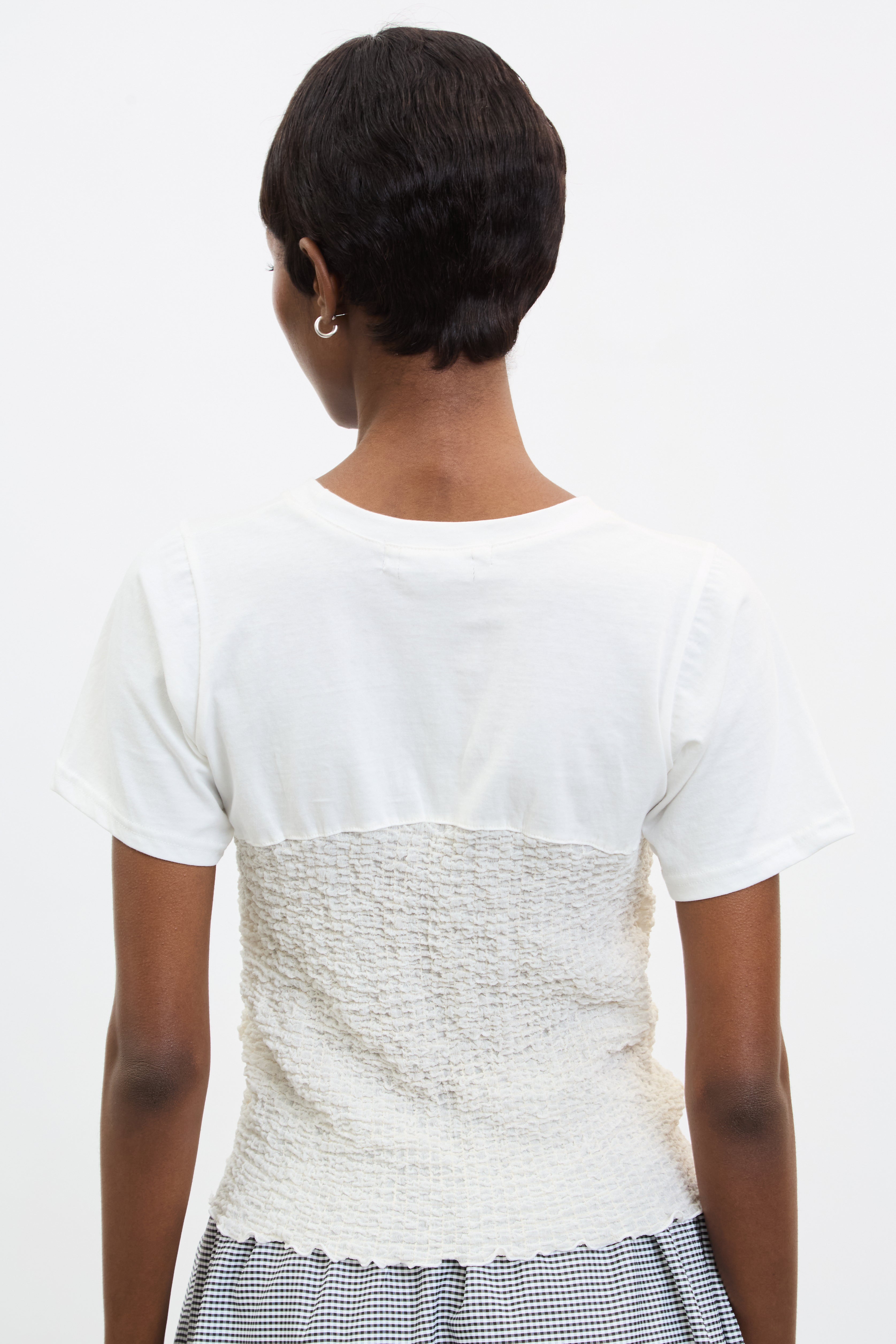 Ivory ruched bodice T-shirt_2