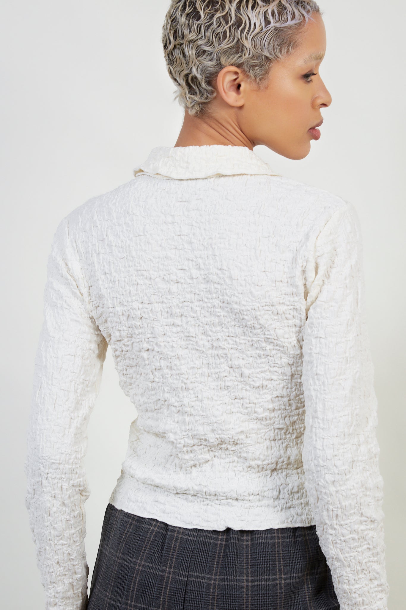 Ivory textured zip top_3