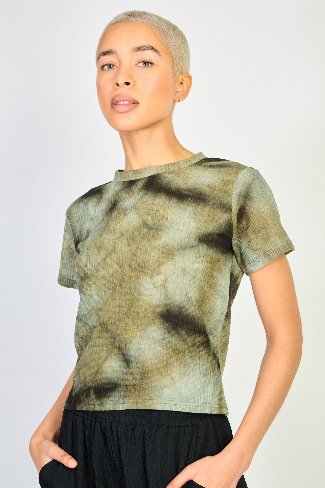 Khaki tie dye t-shirt_2