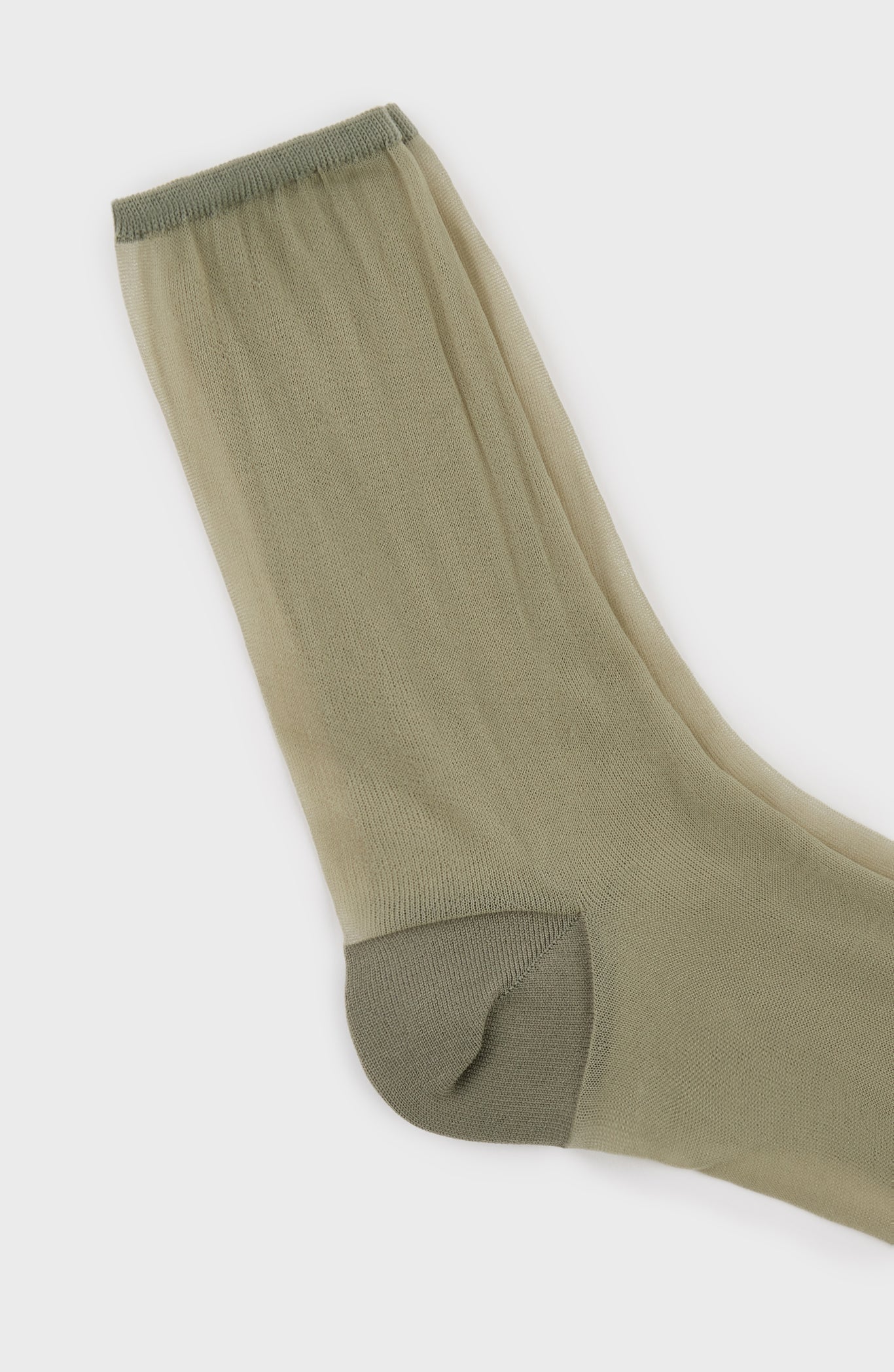 Khaki sheer socks_4